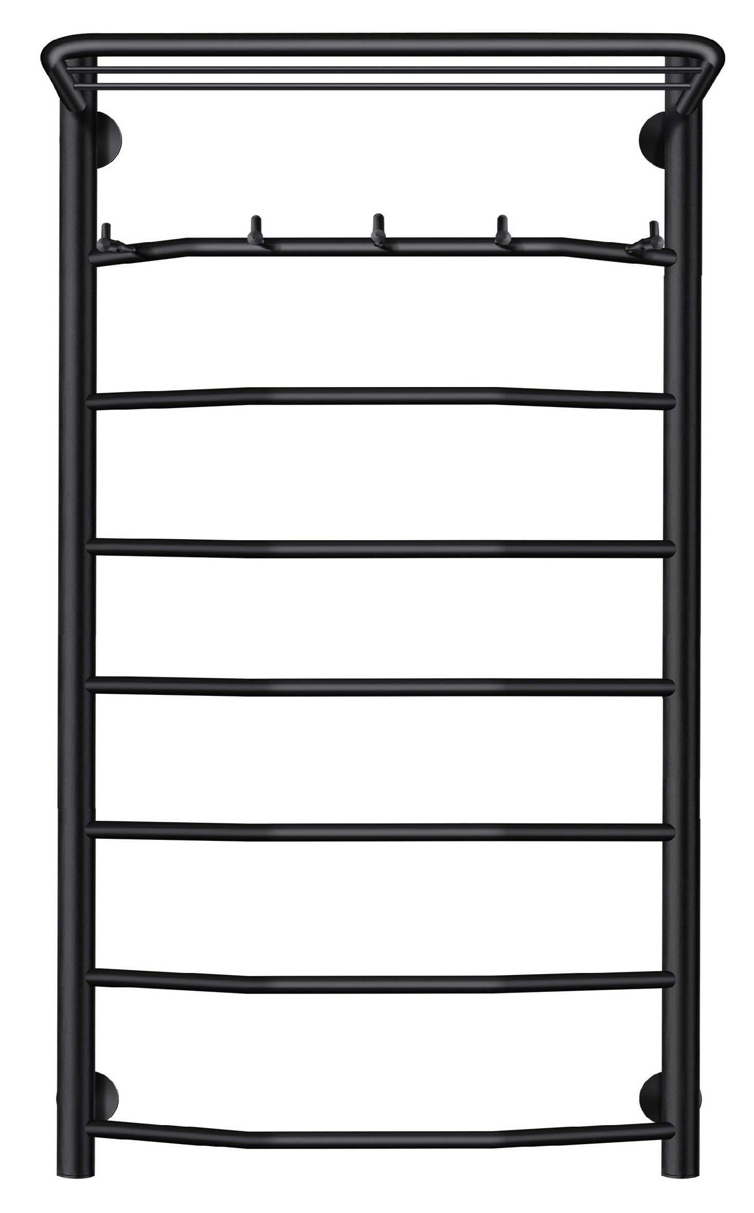 Изображение товара Полотенцесушитель водяной Secado Агата 1 КСП 1000x500 мм черный матовый нержавеющая сталь