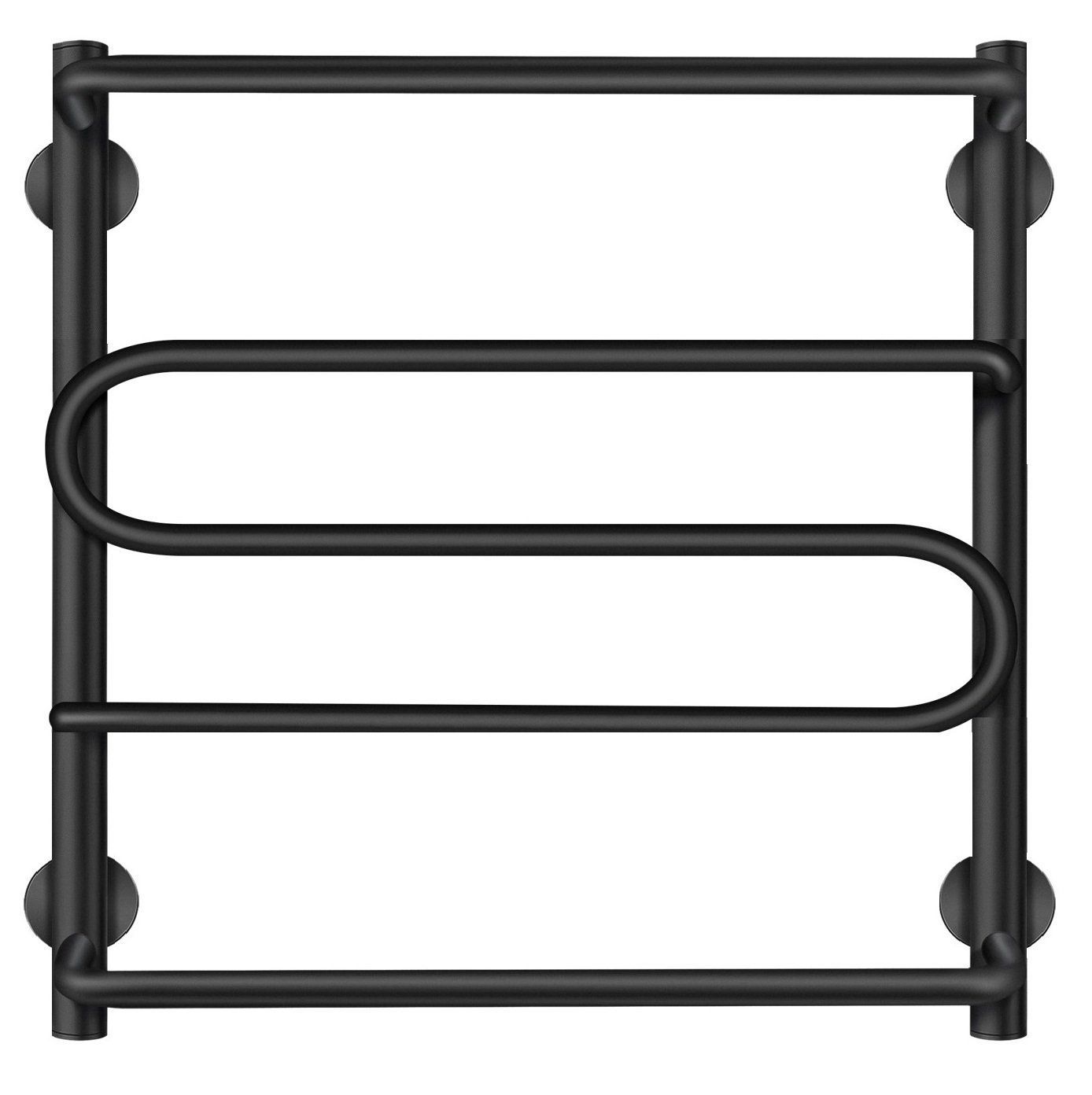 Изображение товара Полотенцесушитель водяной лесенка Secado Валенсия 2 600x500 мм универсальная подводка нержавеющая сталь цвет черный