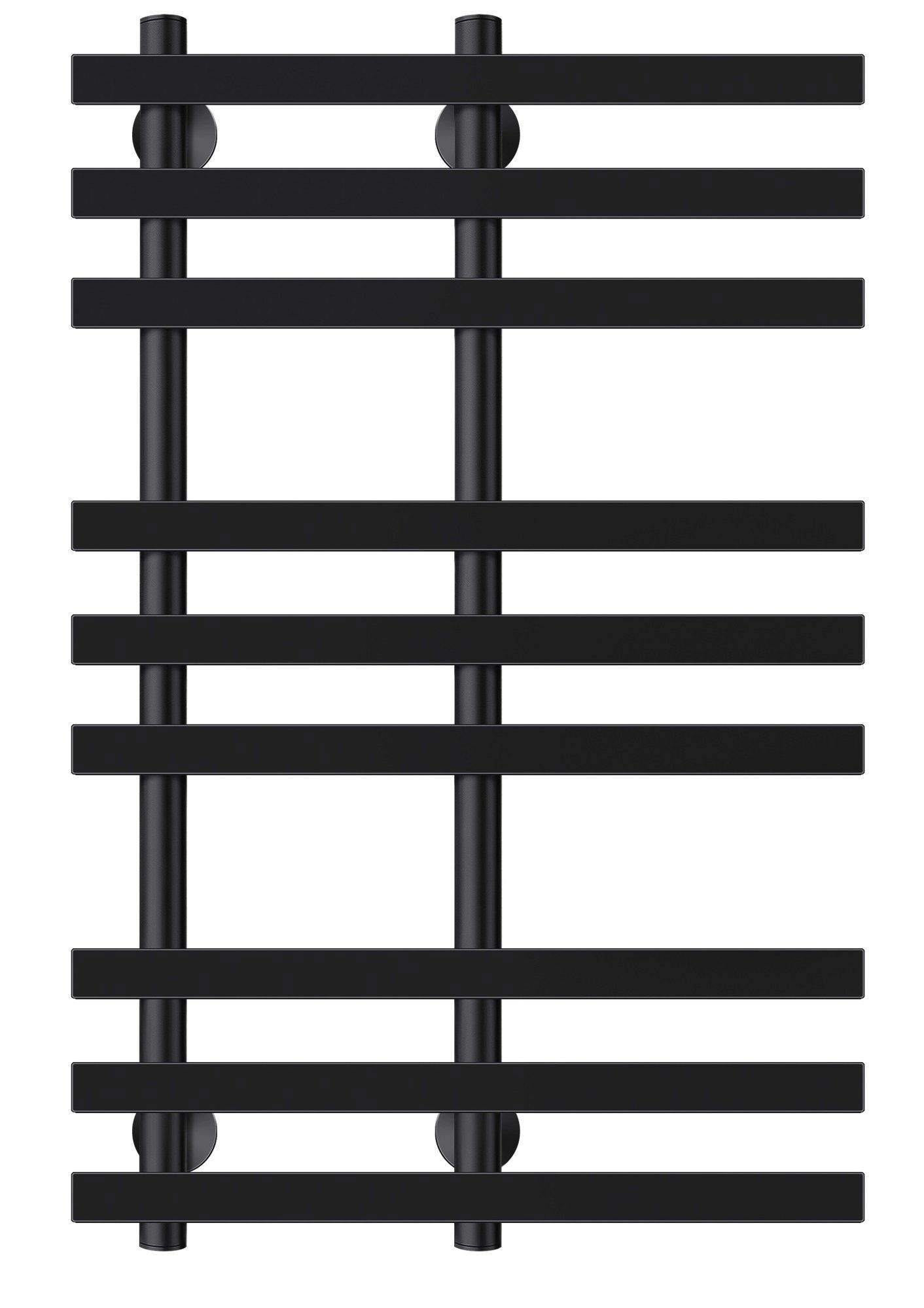 Изображение товара Полотенцесушитель водяной Secado Понтида 3 80x50 см нержавеющая сталь черный матовый