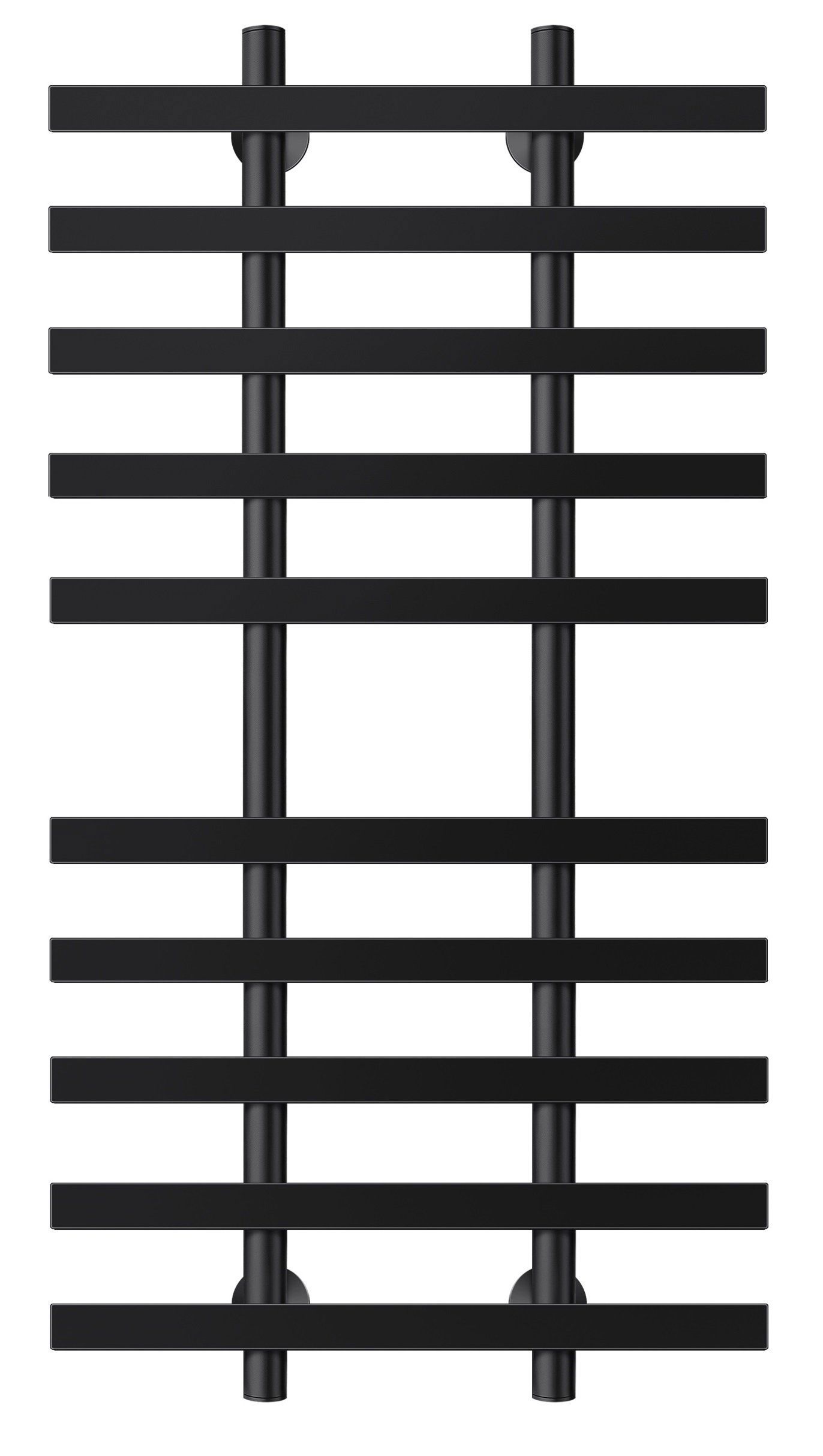 Изображение товара Полотенцесушитель водяной Secado Понтида 4 1000x500 мм черный матовый стиль лесенка