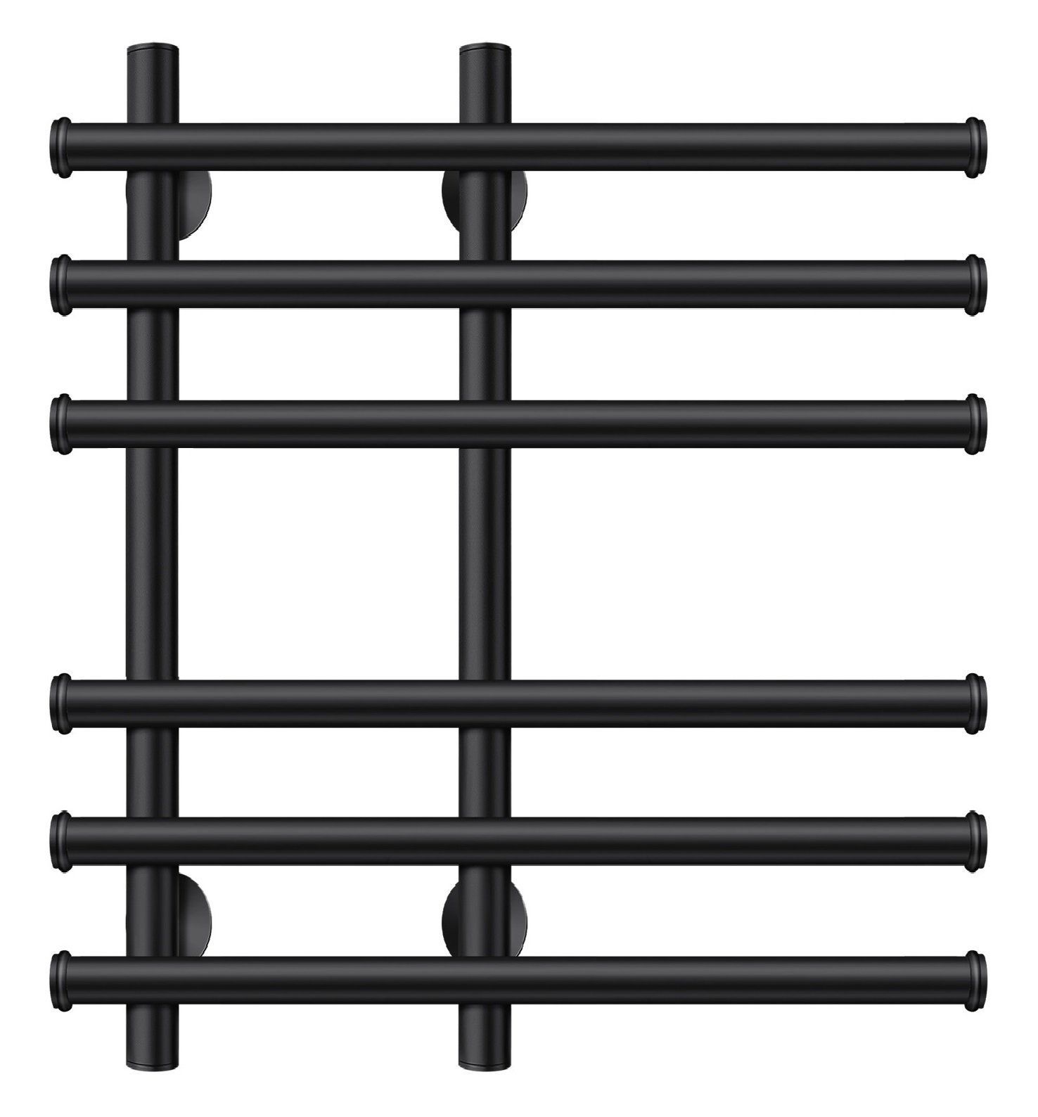 Изображение товара Полотенцесушитель водяной лесенка Secado Турин 3 600x500 мм универсальная подводка нержавеющая сталь цвет черный