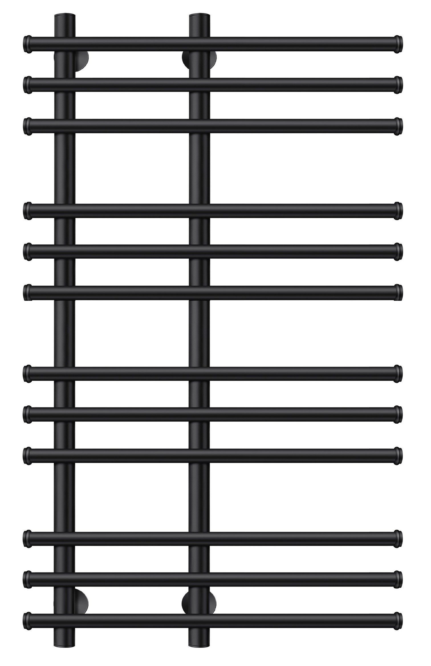 Изображение товара Полотенцесушитель водяной лесенка Secado Турин 3 1000x500 мм универсальная подводка нержавеющая сталь цвет черный