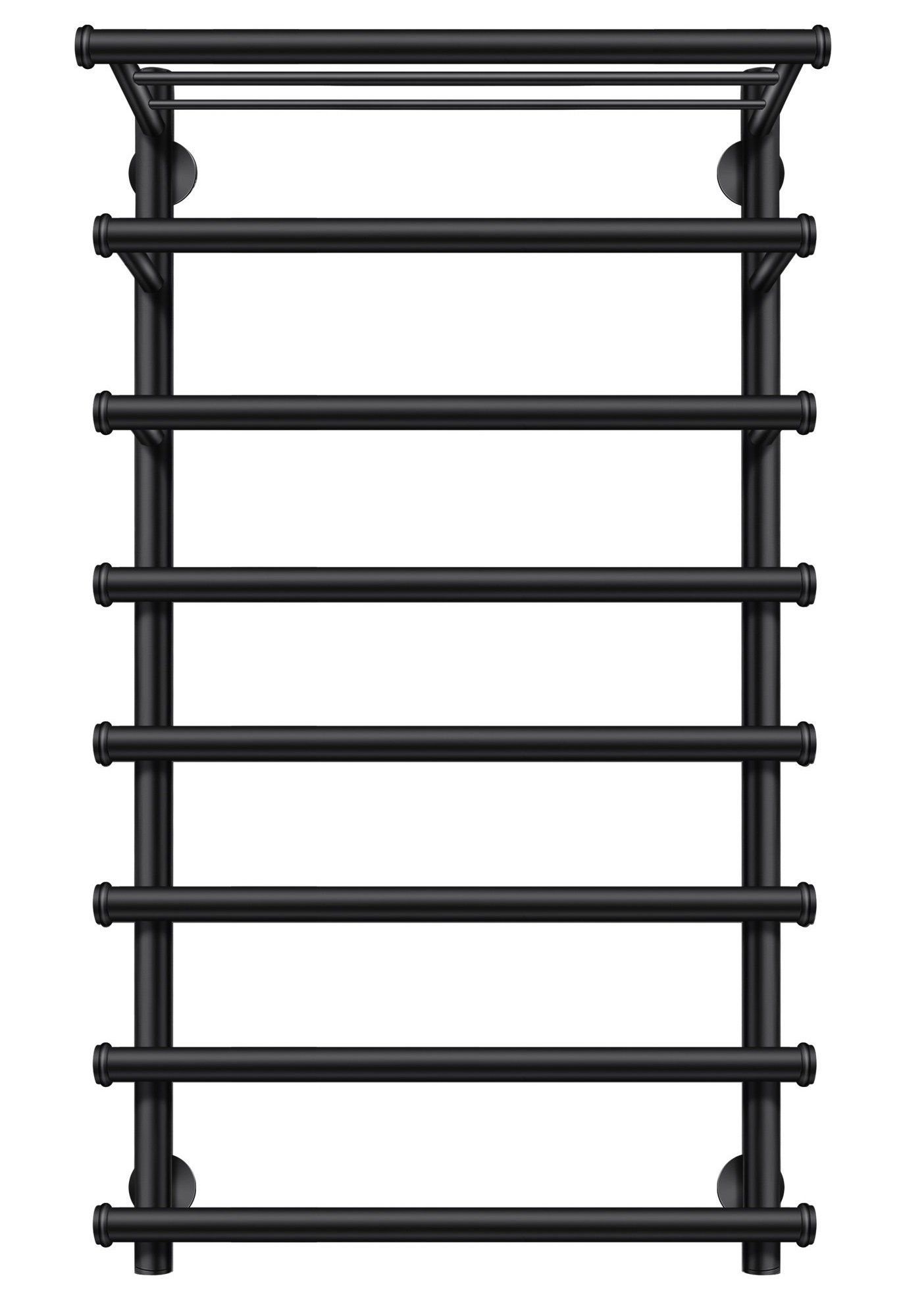 Изображение товара Полотенцесушитель водяной лесенка Secado Турин 6 1000x600 мм универсальная подводка нержавеющая сталь цвет черный