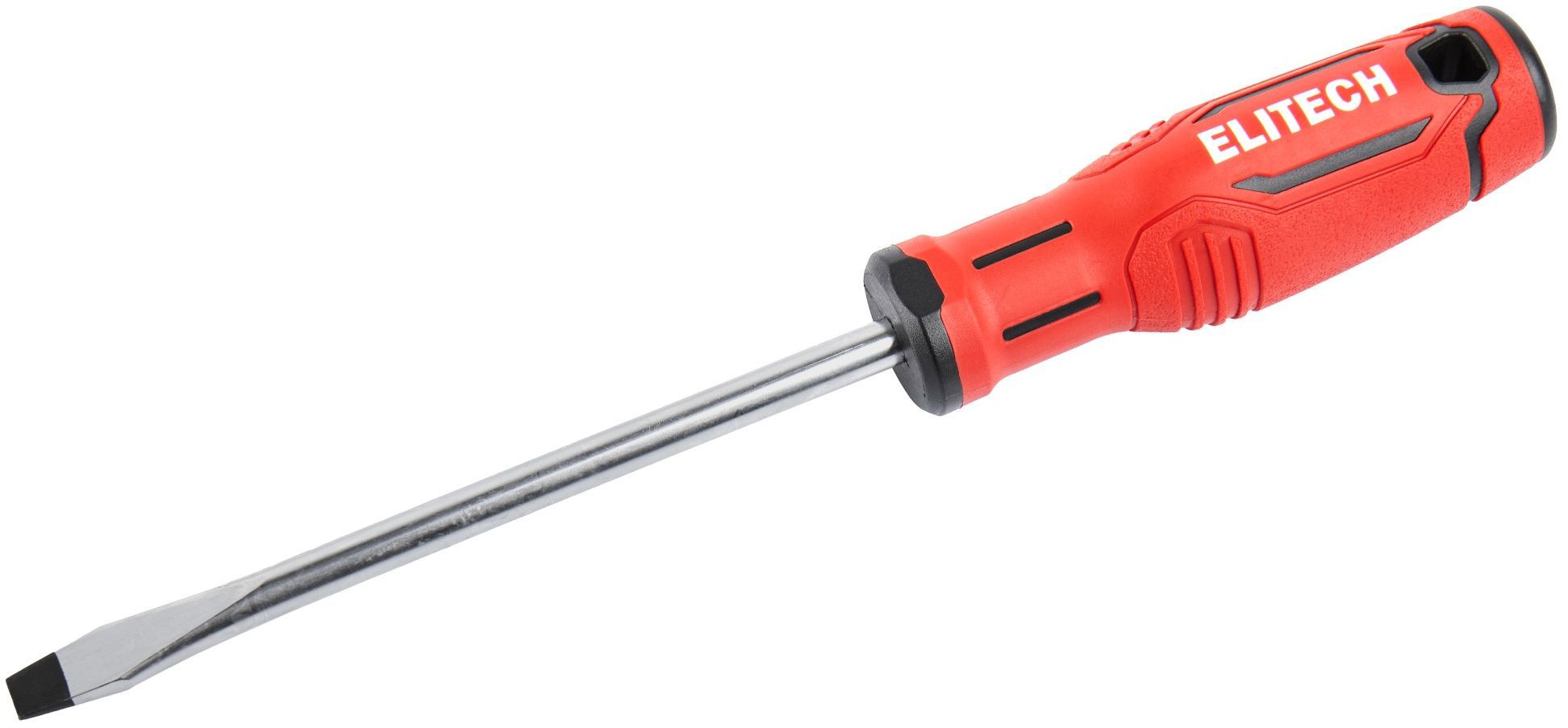 Изображение товара Отвертка прямая Elitech 211107 SL8x150 мм с магнитным наконечником