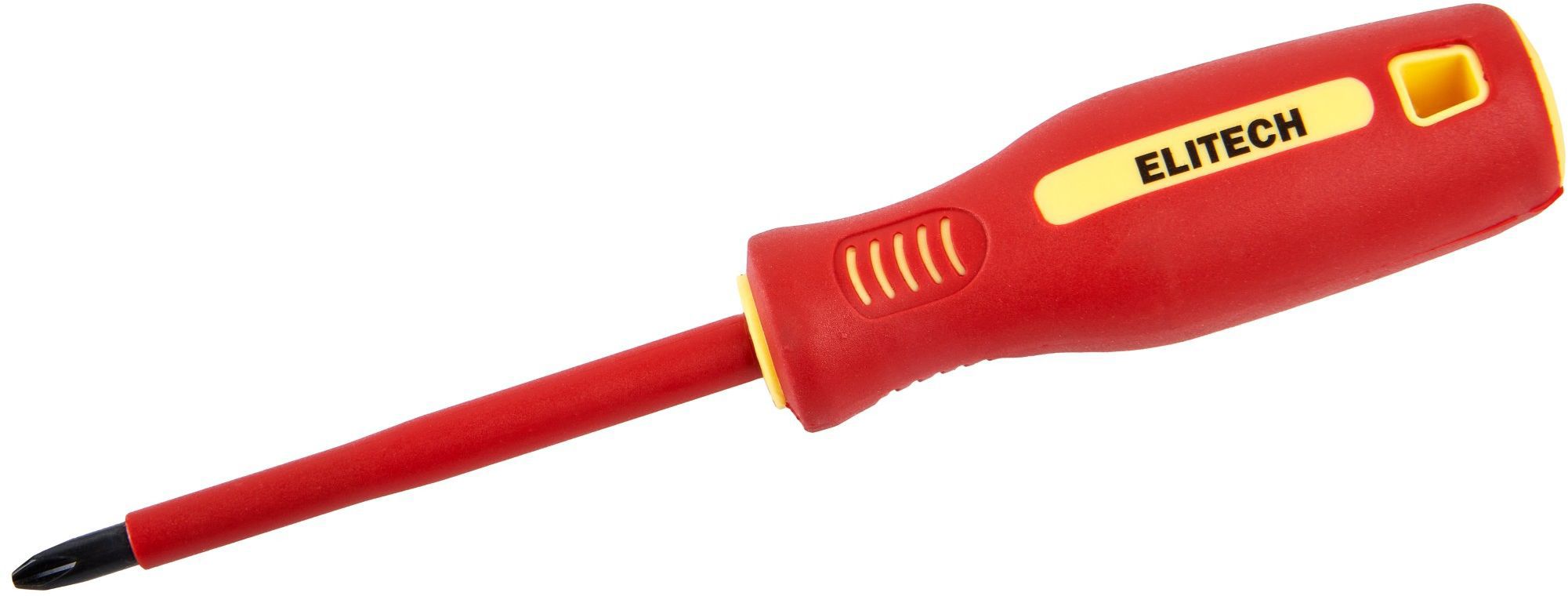 Изображение товара Отвертка крестовая диэлектрическая Elitech PH2x100 мм