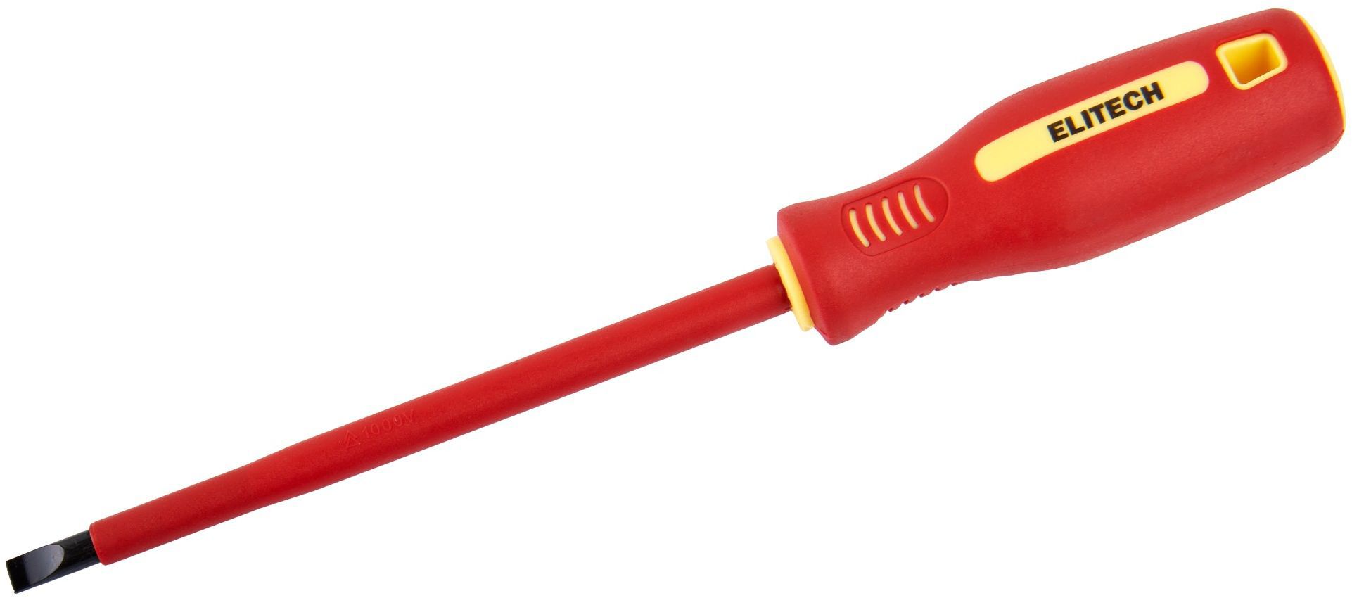 Изображение товара Отвертка прямая диэлектрическая Elitech 231103 SL6.5x150 мм