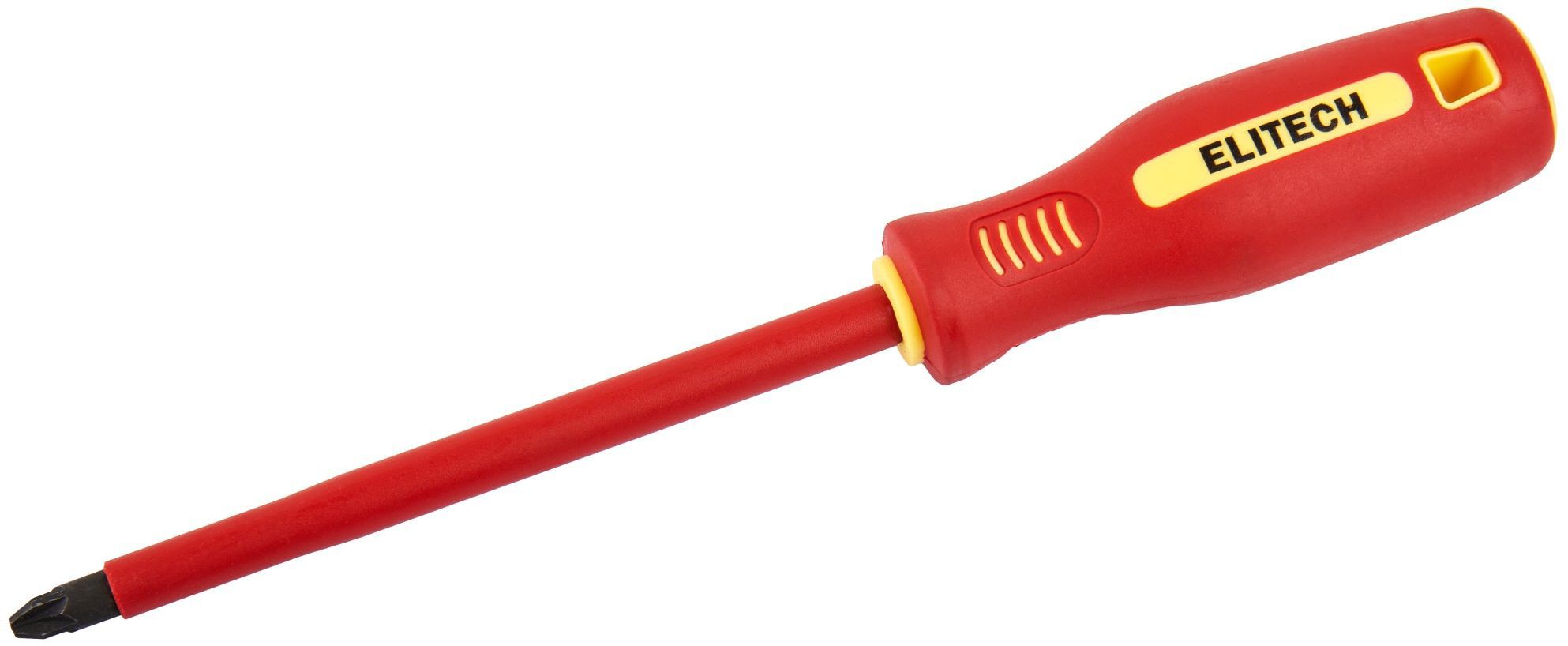 Изображение товара Отвертка крестовая диэлектрическая Elitech PZ3x150 мм модель 231303