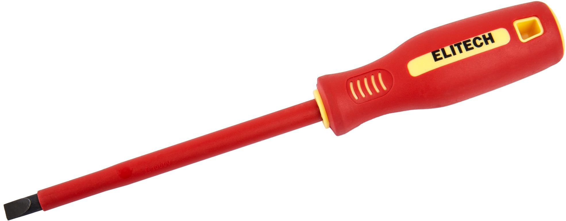 Изображение товара Отвертка прямая диэлектрическая Elitech 231104 SL8.0x150 мм