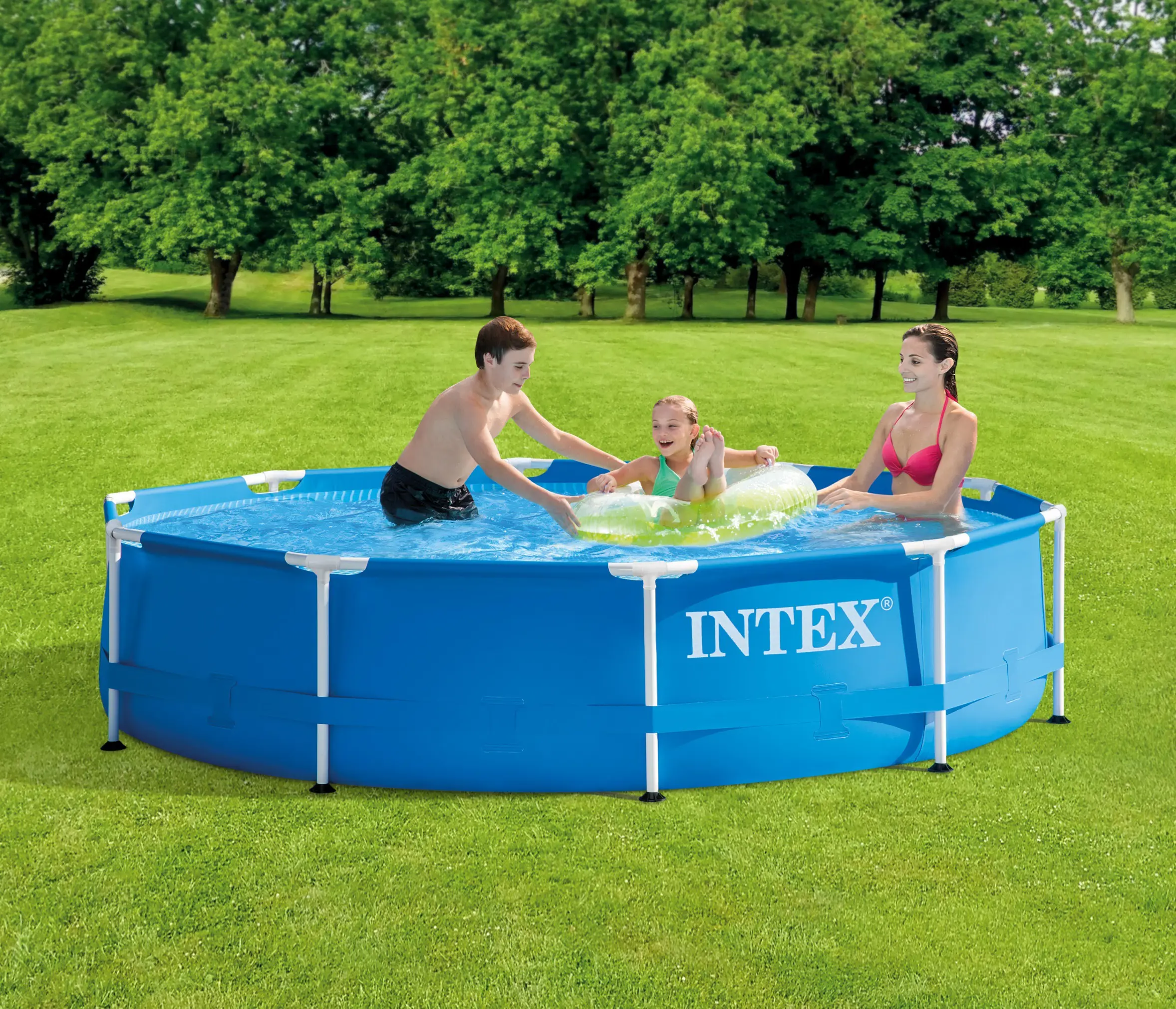 Бассейн каркасный круглый Intex Metal Frame 28200NP 305x305x76 см 4485 л - 4
