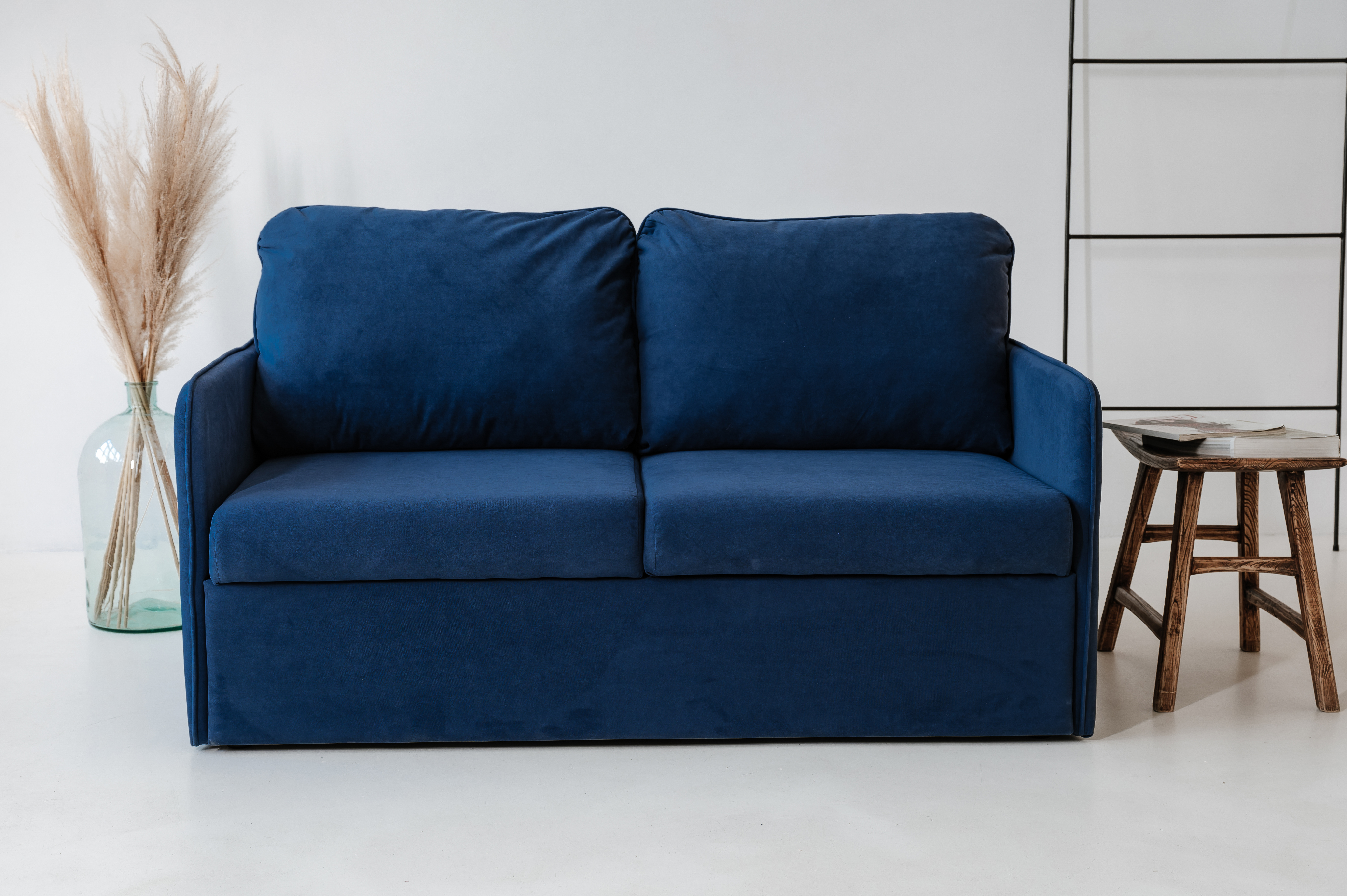Изображение товара Диван Brendoss 800 100x80x151 см велюр цвет синий