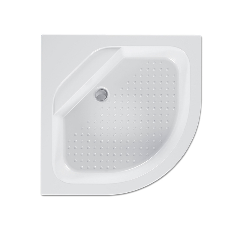 Изображение товара Душевой поддон Melodia della vita Round Plus 80x80 акриловый высокий 1/4 круга