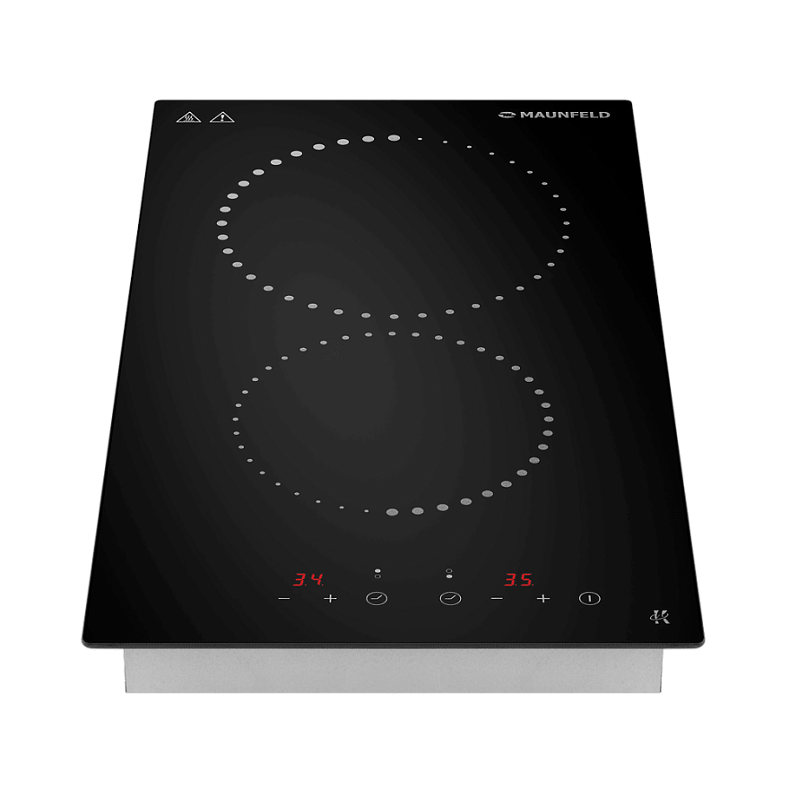 Изображение товара Электрическая варочная панель Maunfeld CVCE292PBK 29 см 2 конфорки черная