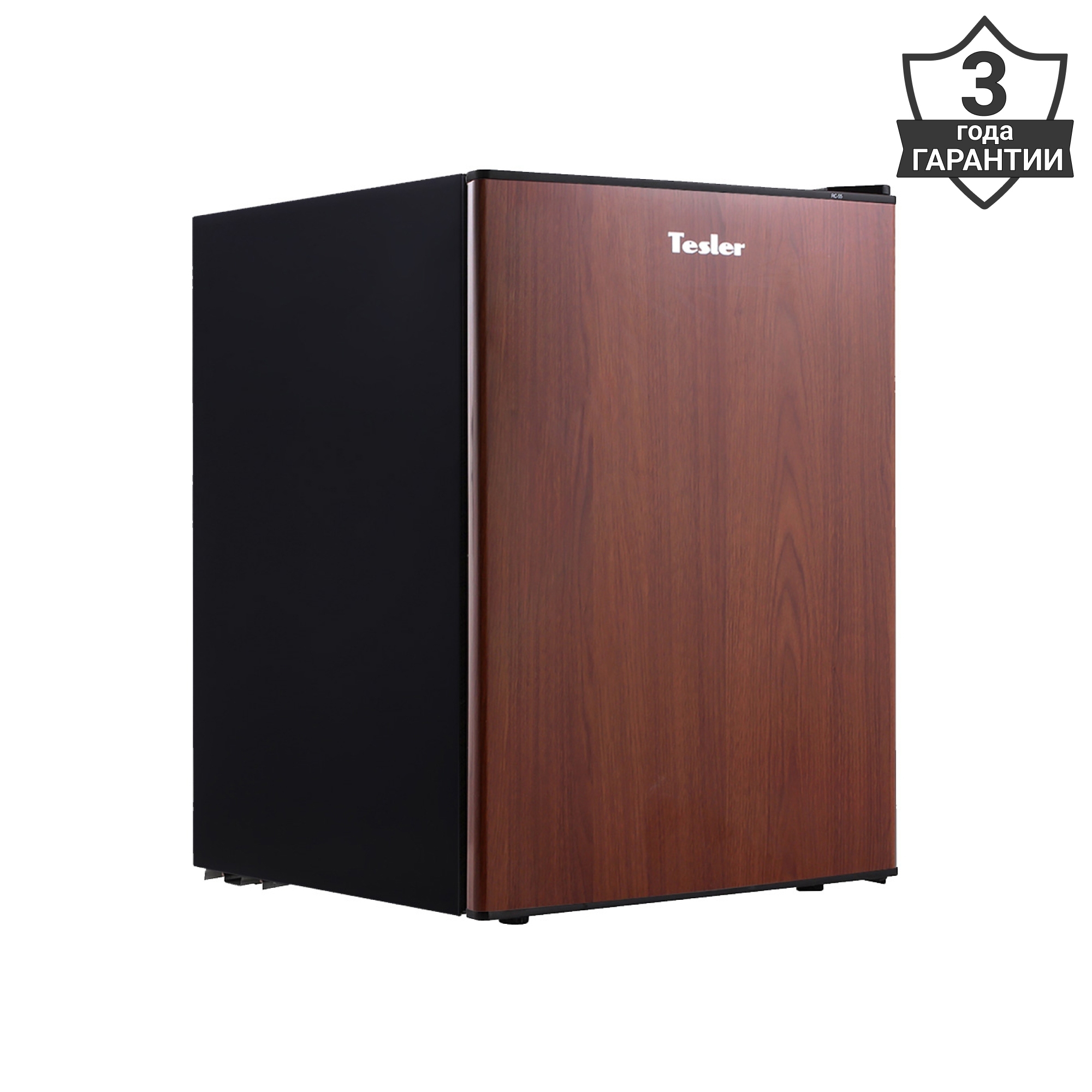 Изображение товара Отдельностоящий холодильник Tesler RC-73 WOOD 44.5x62 см коричневый компактный стильный