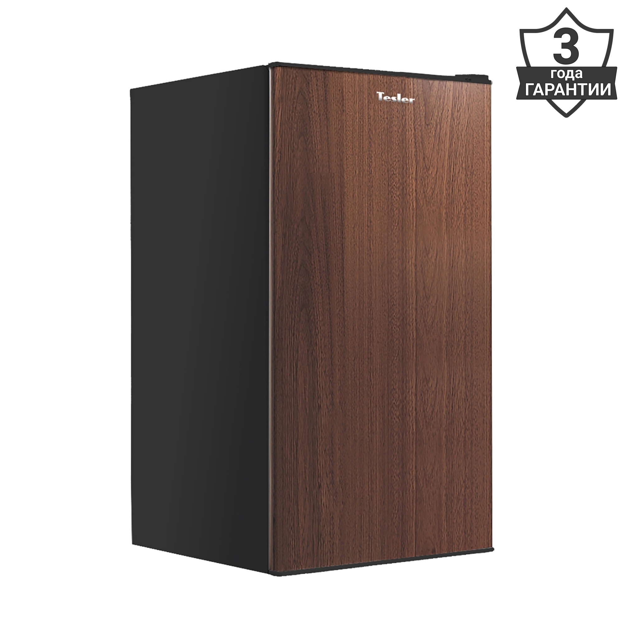 Изображение товара Отдельностоящий холодильник Tesler RC-95 WOOD 90 л коричневый компактный экономичный