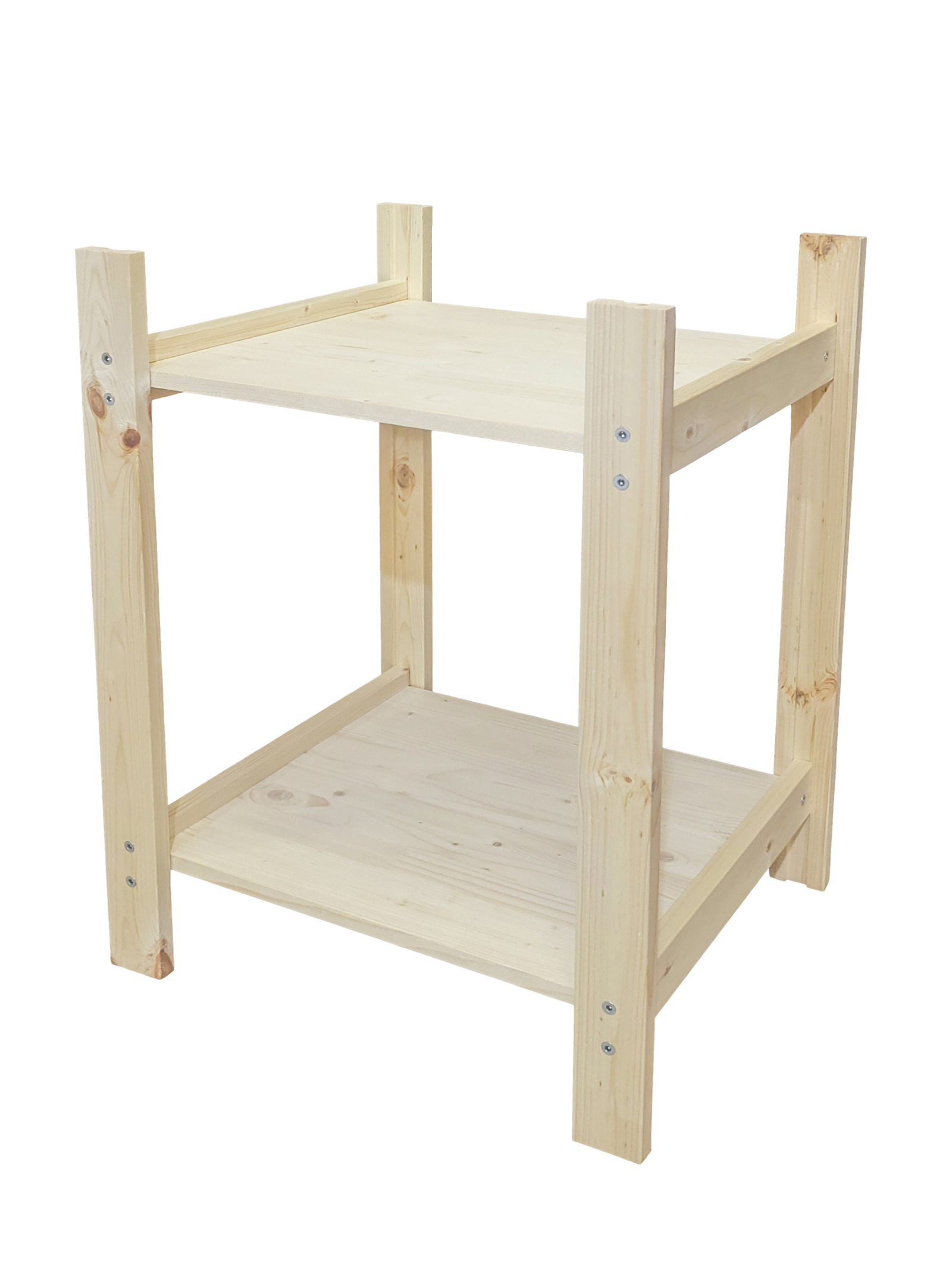 Изображение товара Стеллаж Timber&style 45x62x40 см массив дерева цвет сосна нагрузка на полку до 50 кг