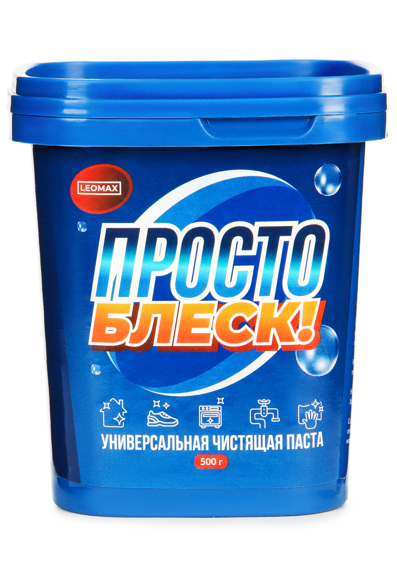 Изображение товара Чистящая паста универсальная Leomax Просто блеск 500 г 1 шт Изображение товара Чистящая паста универсальная Leomax Просто блеск 500 г 1 шт
