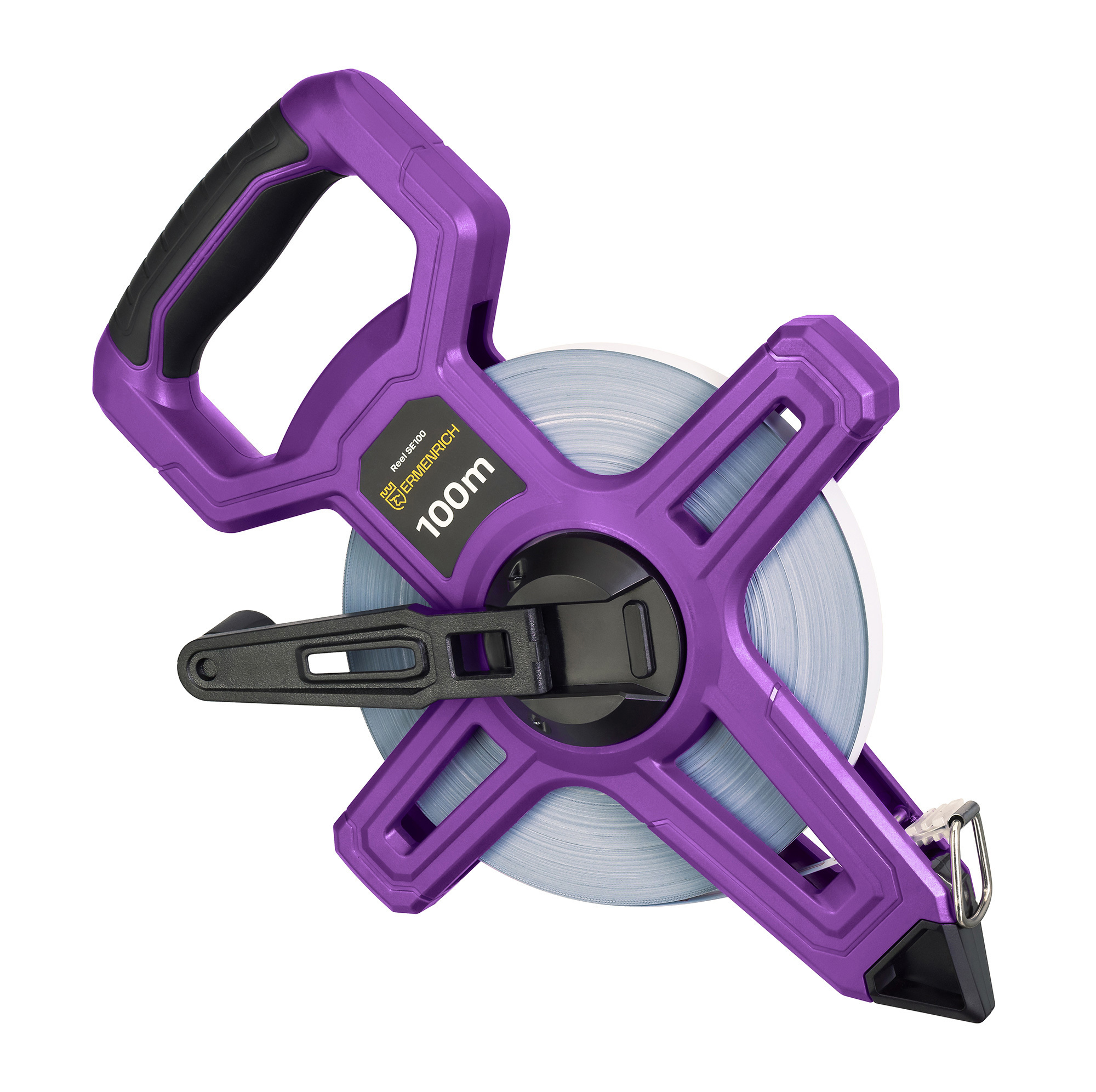 Изображение товара Геодезическая рулетка Ermenrich SE100 100 м из стали и ABS для точных измерений на улице