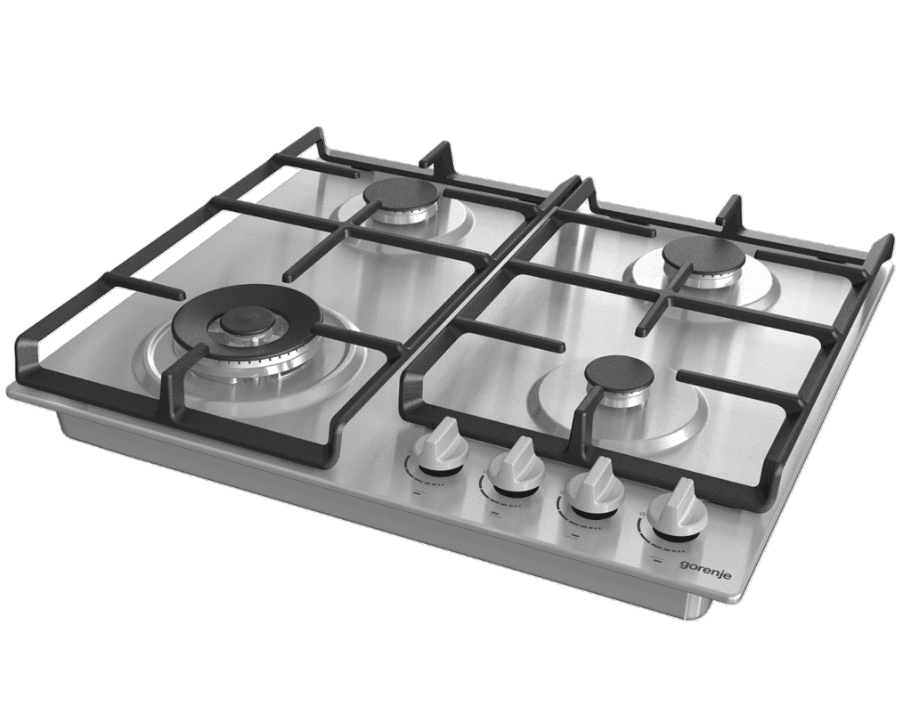 Изображение товара Газовая варочная панель Gorenje 737658 60 см 4 конфорки цвет серый / серебристый