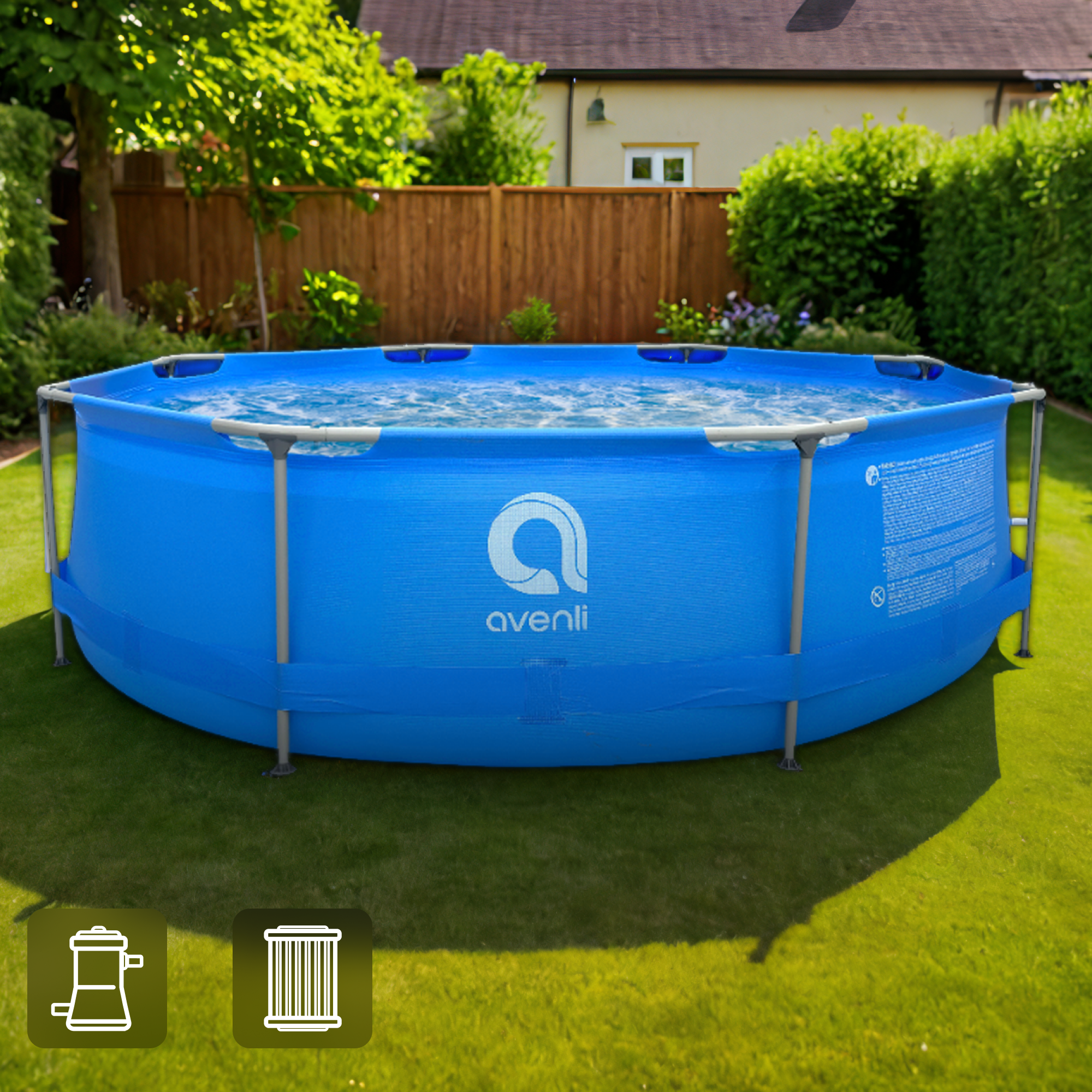 Каркасный бассейн Avenli 300x76 см 4383 л