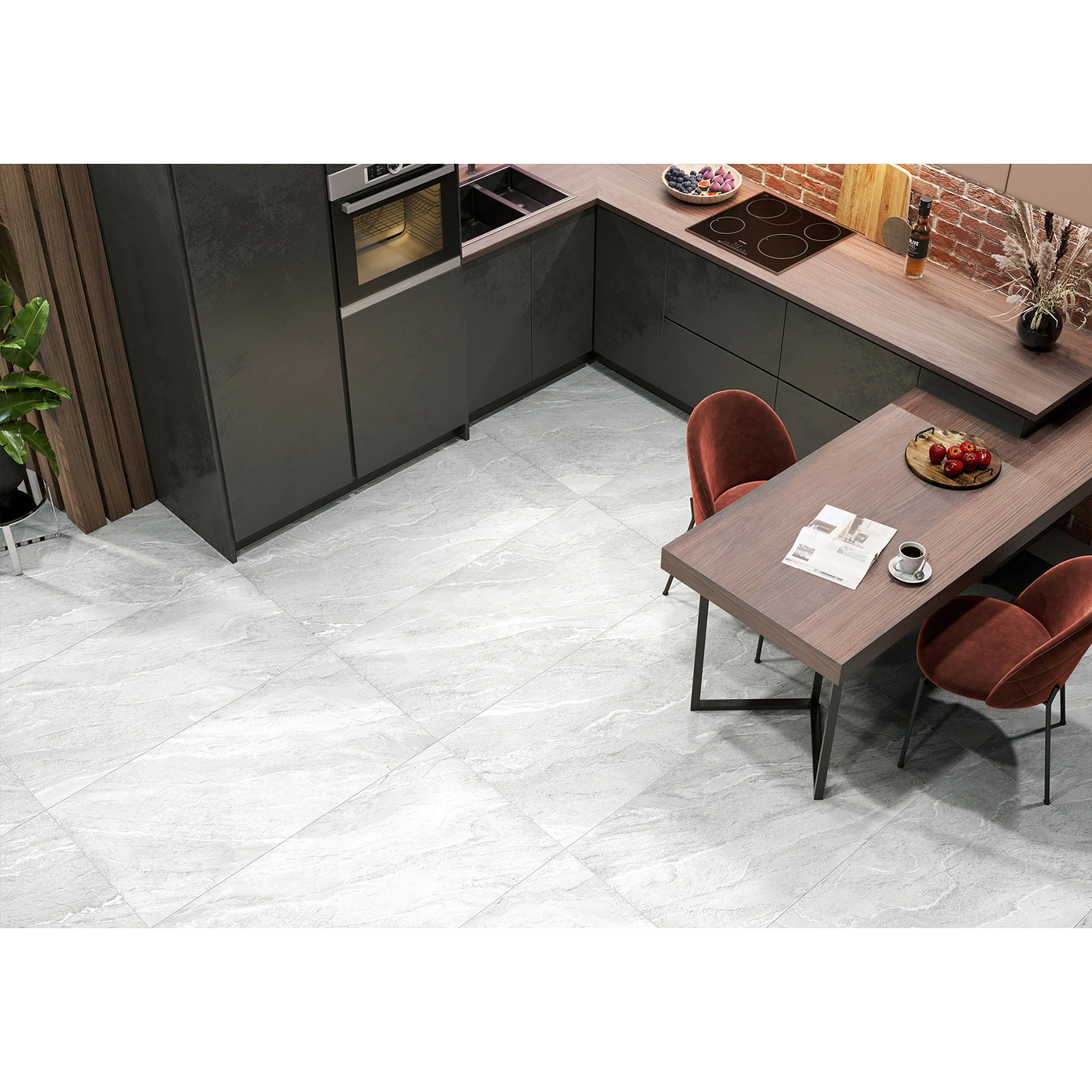 Изображение товара Керамогранит Alma Ceramica Nexstone 114x57 см светло-серый для пола и наружных работ