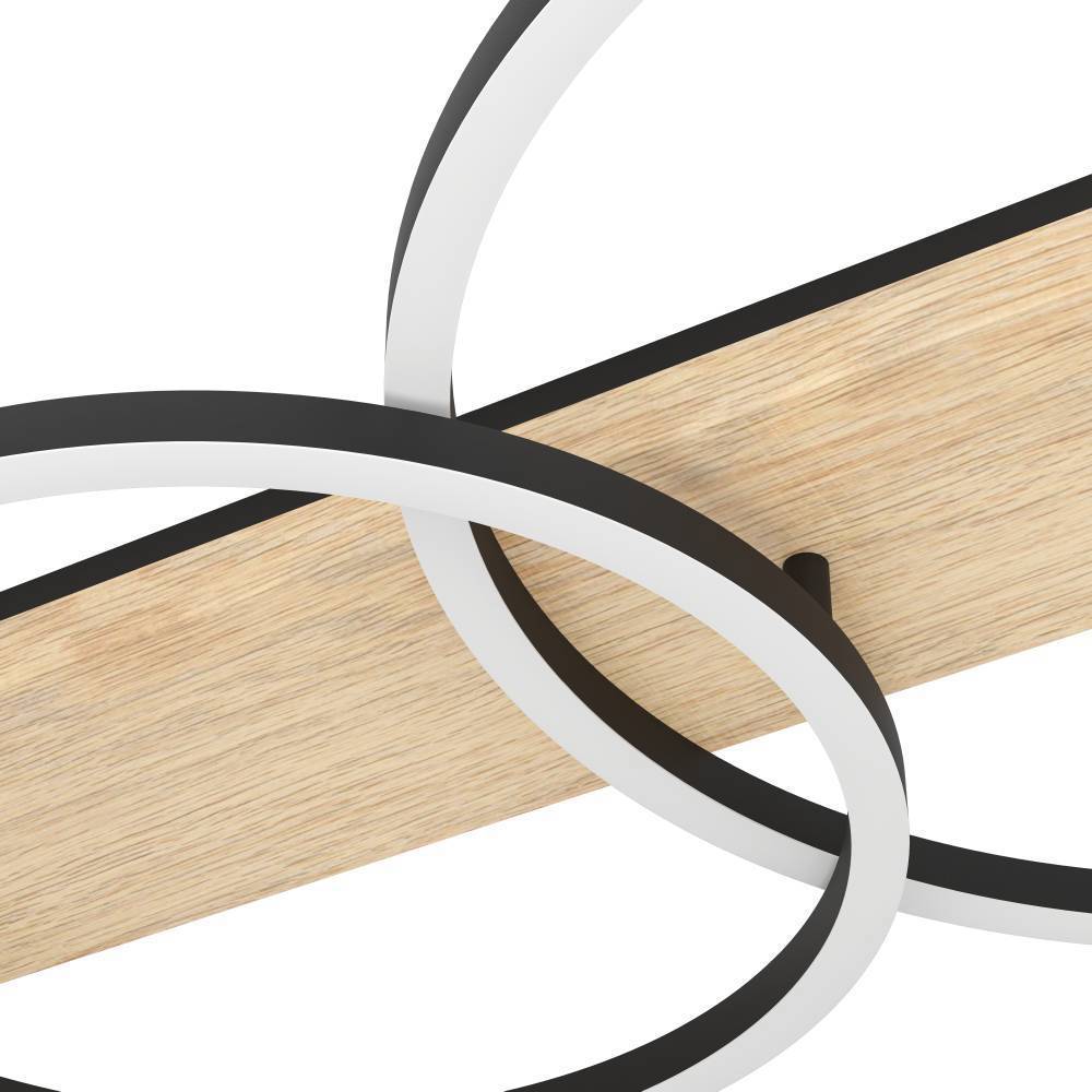 Изображение товара Люстра потолочная светодиодная Eglo Boyal Eg_901716 11 м² теплый белый (желтый) свет цвет белый/коричневый/черный