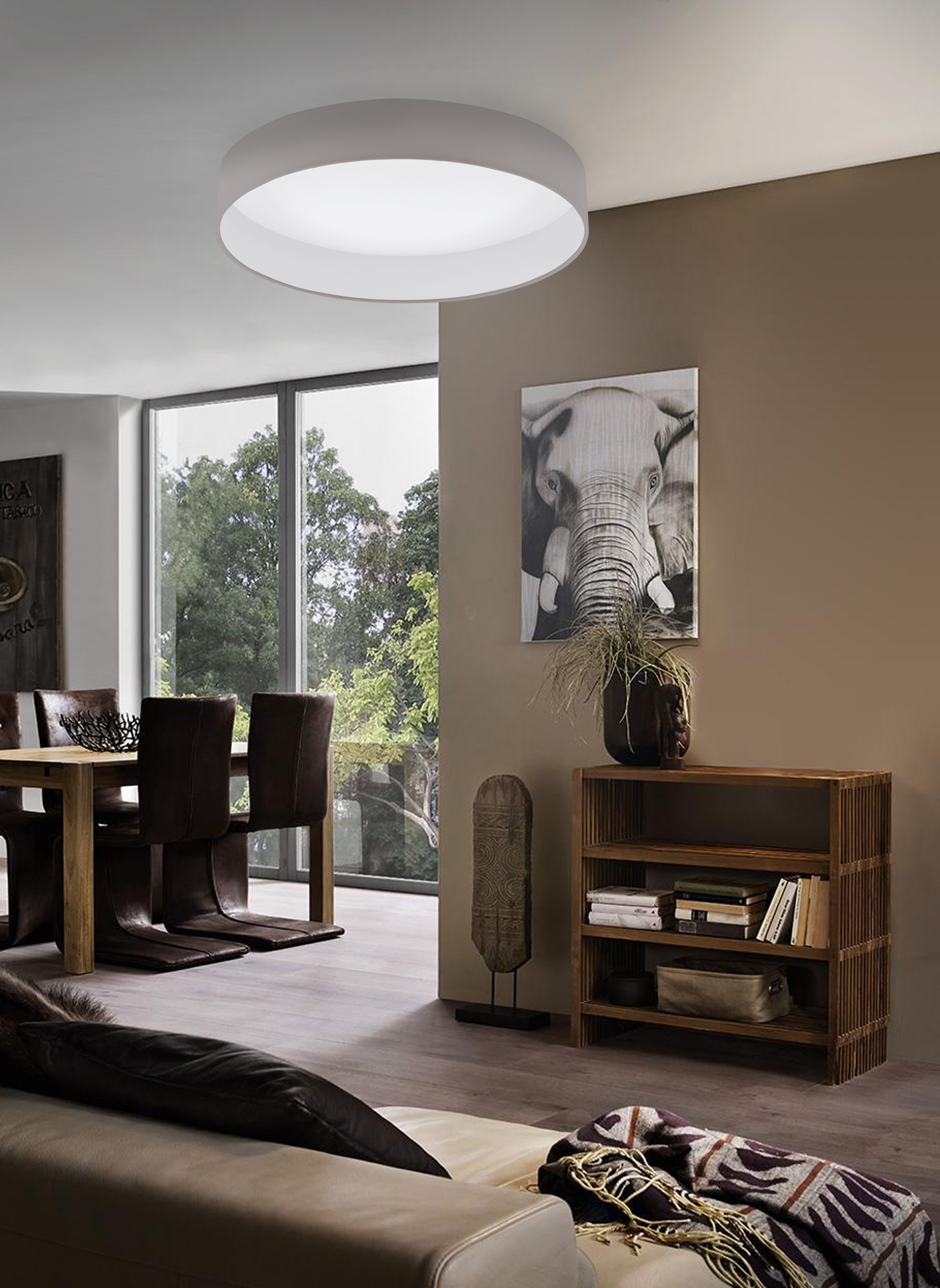 Изображение товара Светильник настенно-потолочный светодиодный Eglo Palomaro 1 8 м² теплый белый (желтый) свет цвет белый