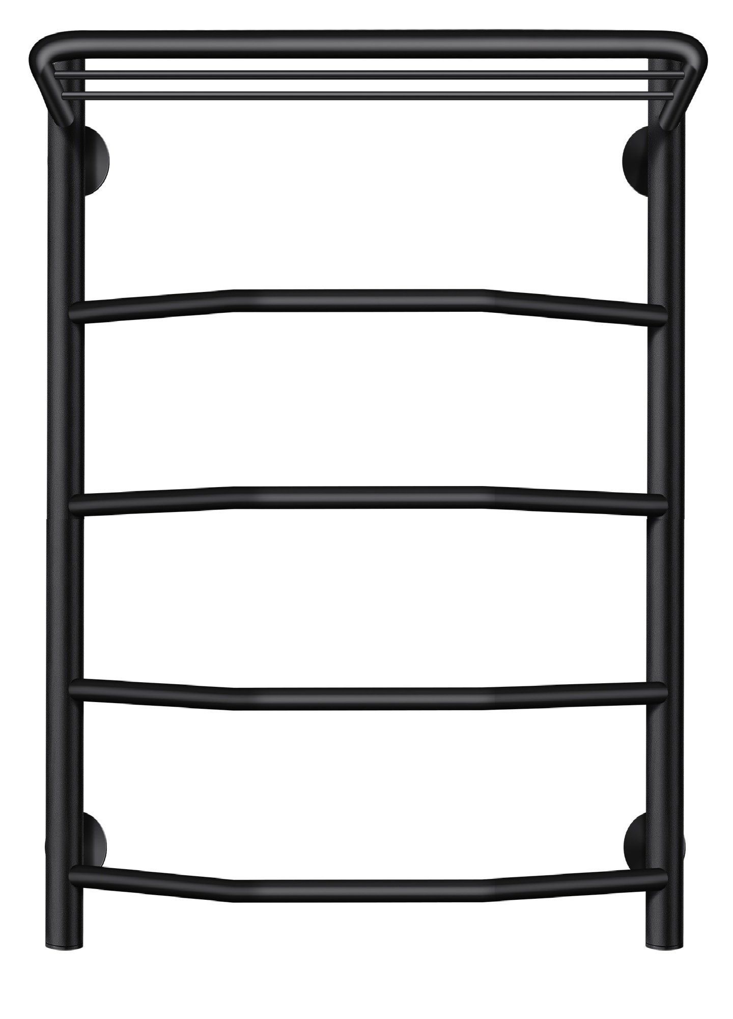 Изображение товара Полотенцесушитель электрический Secado Милан 1 СП 500x600 мм 300 Вт с терморегулятором и полкой лесенка цвет черный R