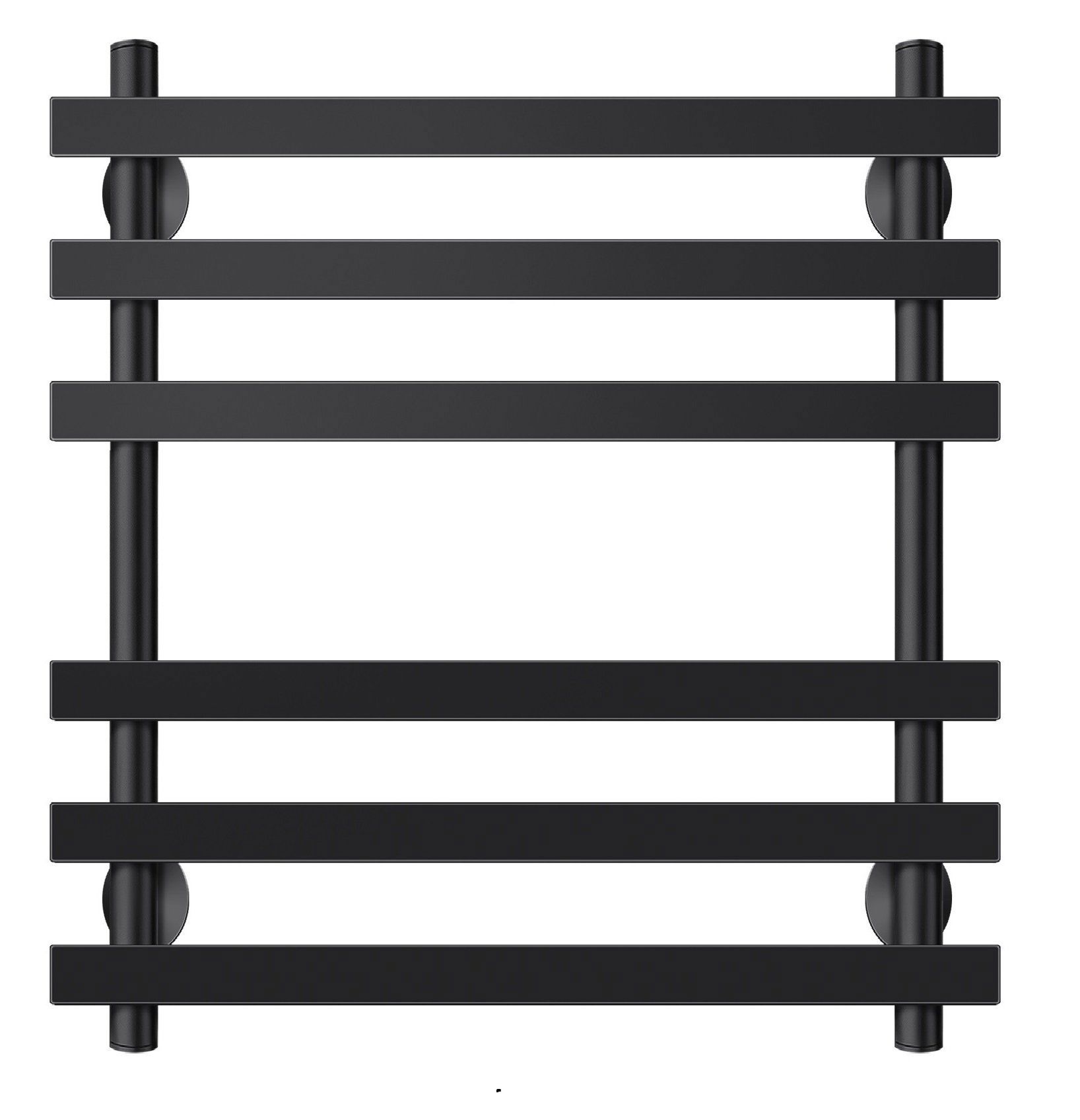 Изображение товара Полотенцесушитель электрический Secado Понтида плюс 600x600 мм 300 Вт с терморегулятором лесенка цвет черный L