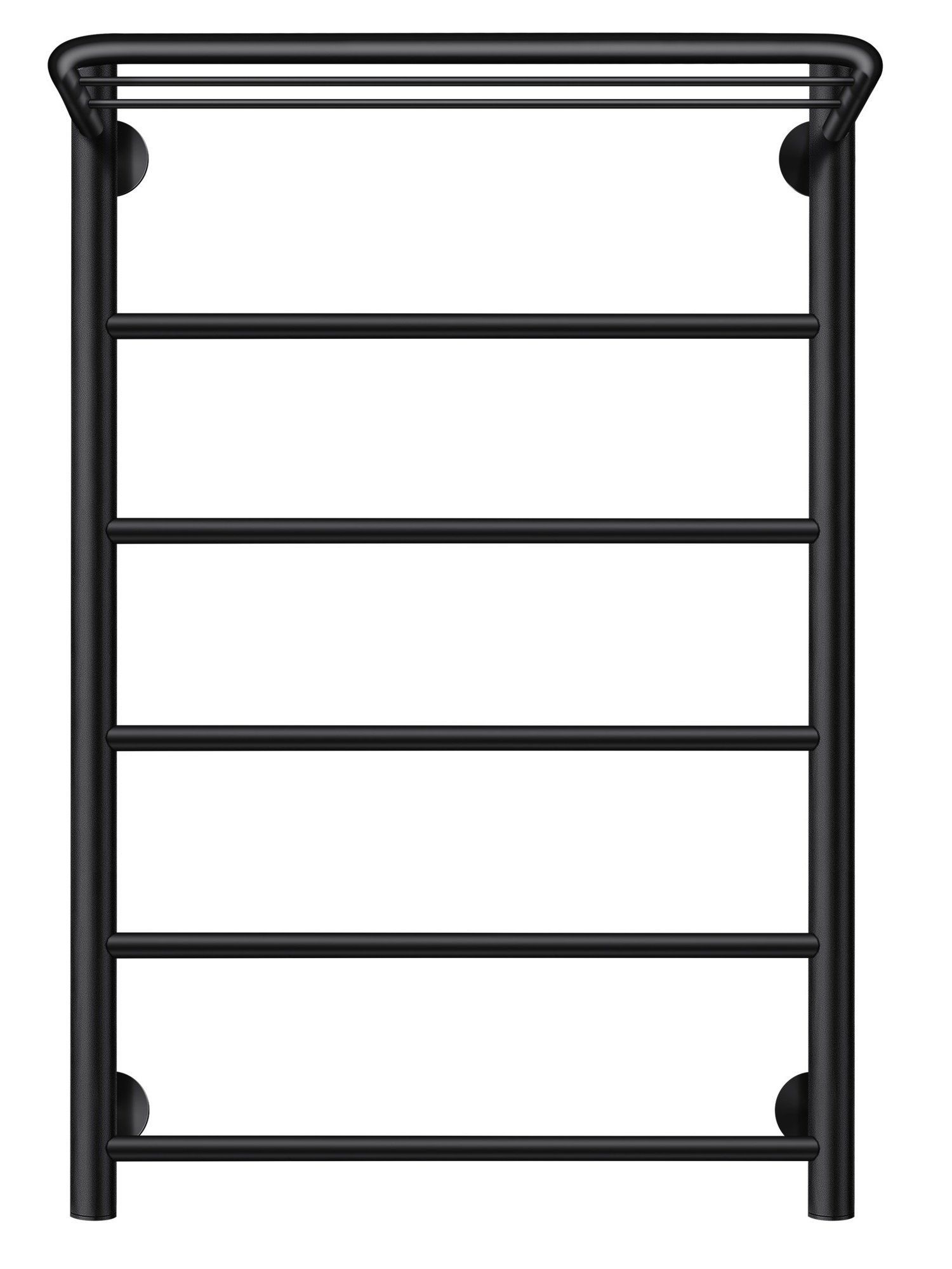 Изображение товара Полотенцесушитель электрический Secado Триада 1 СП 500x800 мм 300 Вт с терморегулятором и полкой лесенка цвет черный L