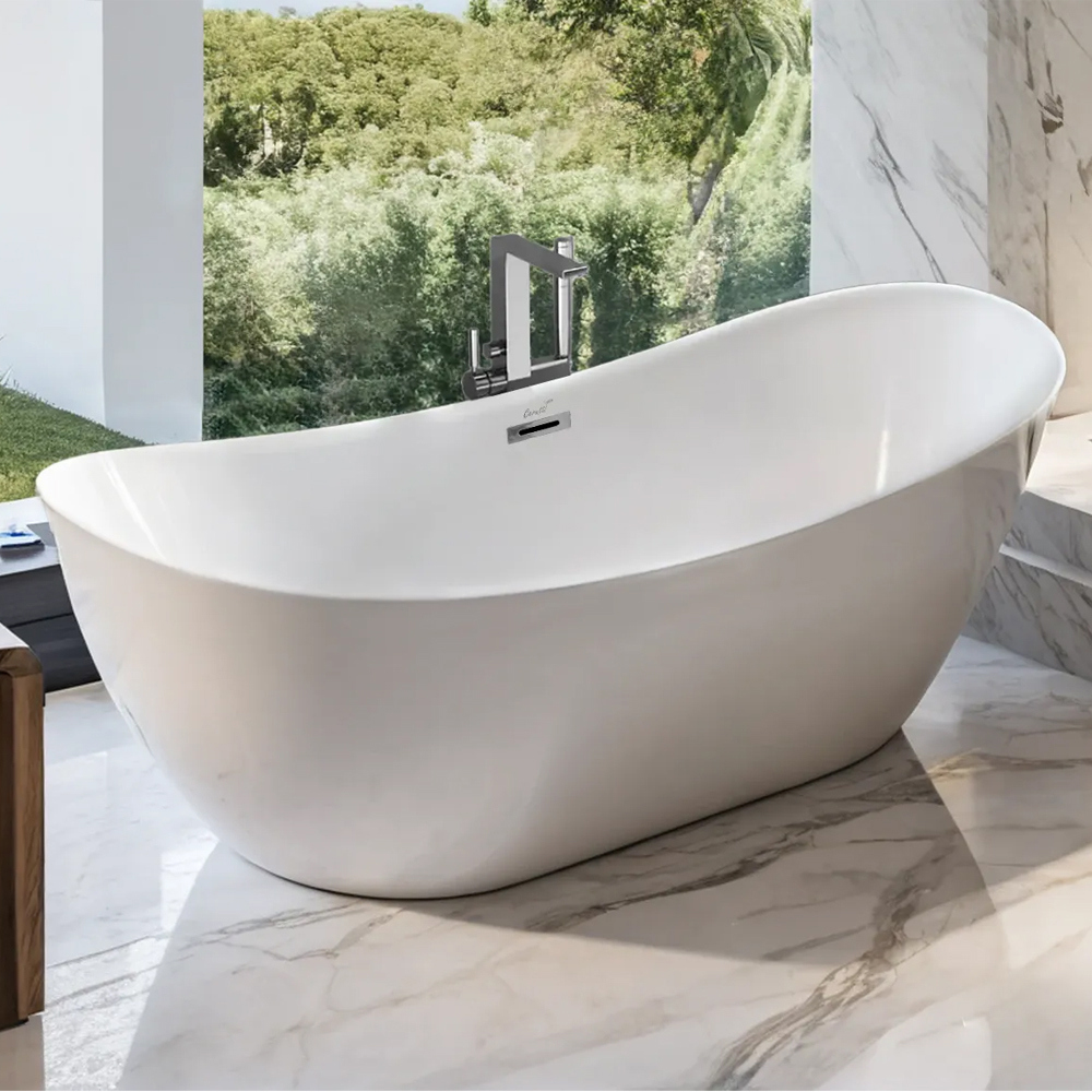 Изображение товара Отдельностоящая ванна Ceruttispa NEMI2 10506 170x73x6.7мм акриловая со сливом-переливом