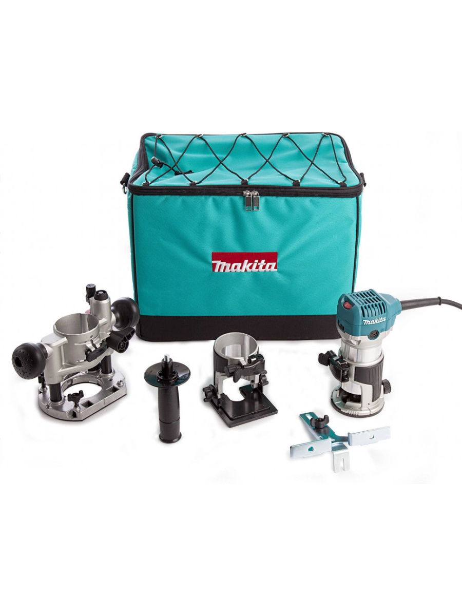 Изображение товара Фрезер сетевой кромочный Makita RT0702CX2, 710 Вт