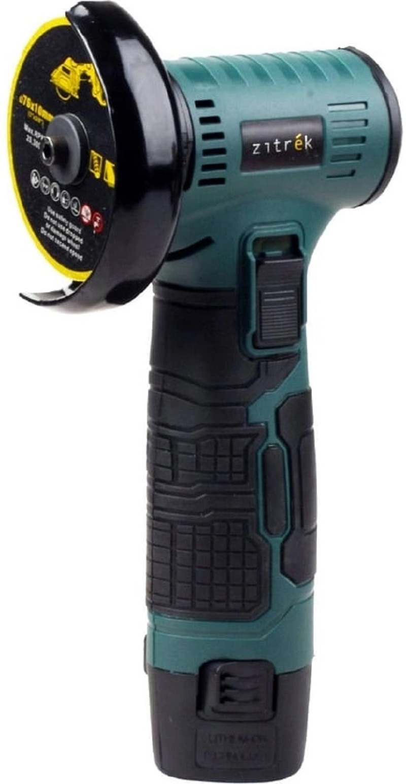 Изображение товара УШМ аккумуляторная бесщеточная Zitrek AG 12 Pro, 12 В Li-Ion 2x2.50 Ач, 75 мм