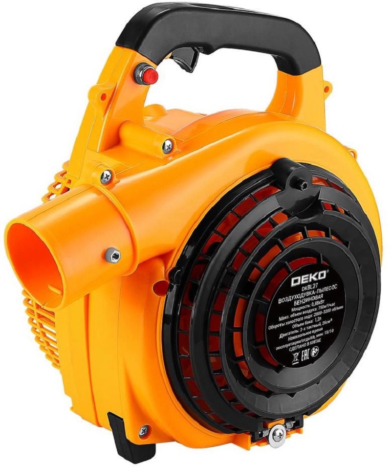 Изображение товара Воздуходувка-пылесос бензиновая DEKO DKBL27 1.2 л.с. для уборки дворов