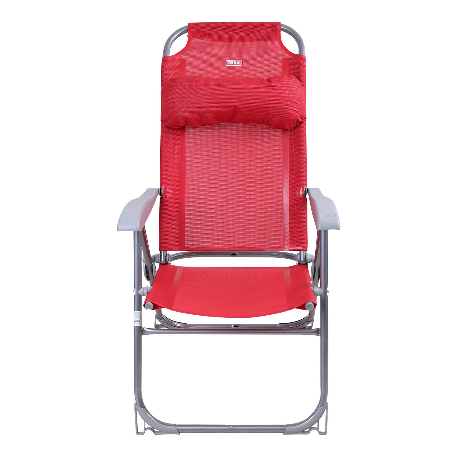 Изображение товара Кресло садовое складное Ника регул. спинка, съемный подголовник, красное