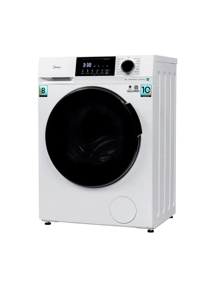 Изображение товара Стиральная машина Midea MFC3814BSW47/W 8 кг белый фронтальная защита от детей