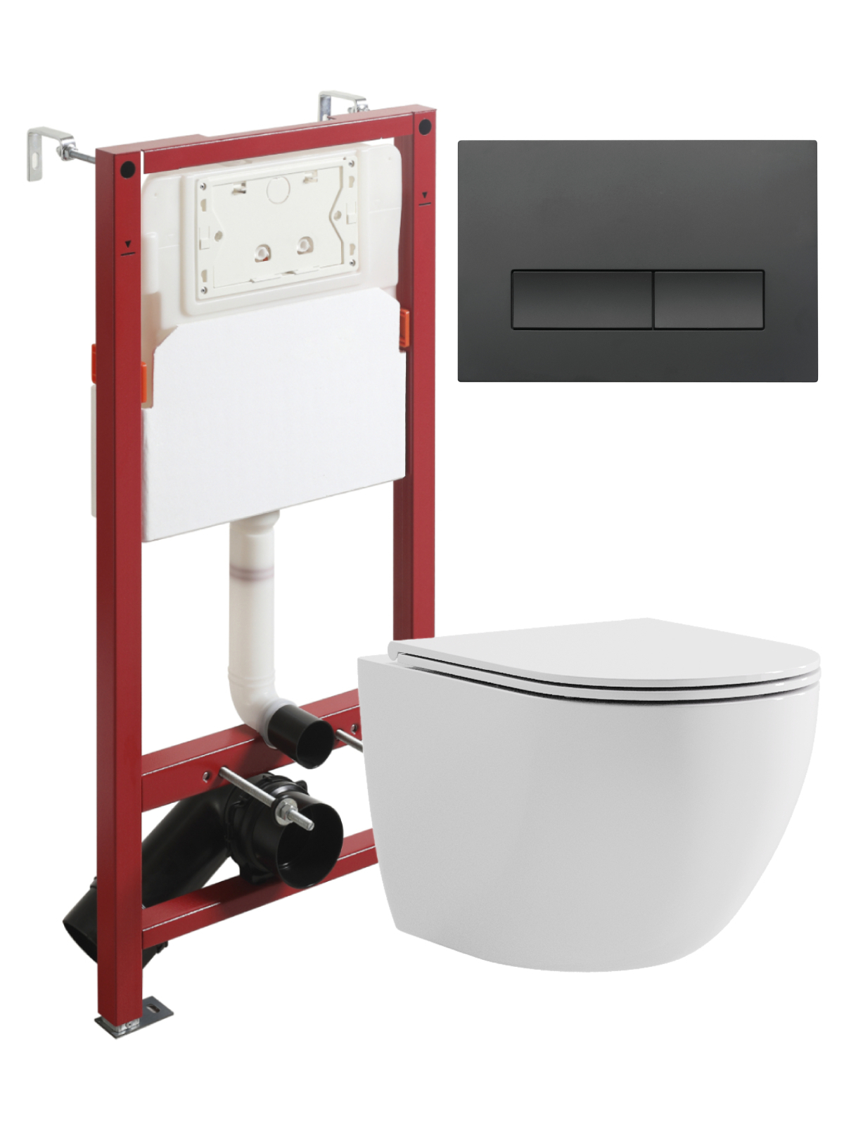 Изображение товара Комплект инсталляция с унитазом TOPLINE TLTI03100+TLPB244 белый