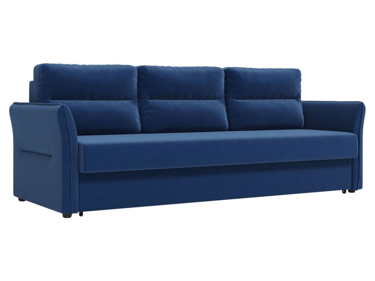 Изображение товара Диван раскладной Правила мебели Франс 229x89x94 см велюр синий