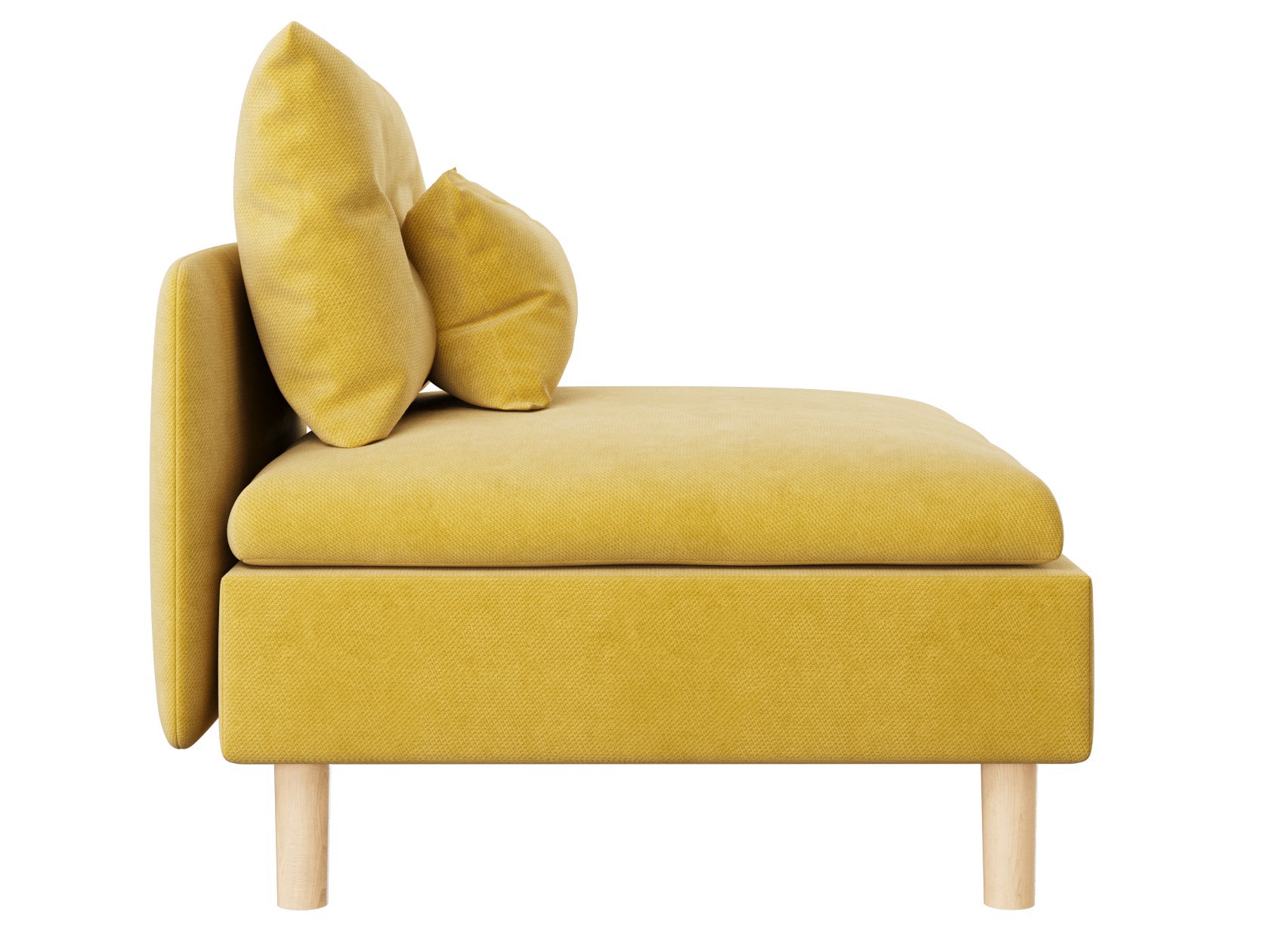 Изображение товара Кресло Правила мебели Армана 55044 велюр горчичный стильное и удобное