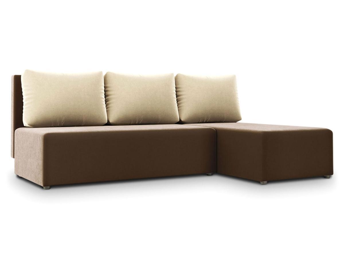 Изображение товара Угловой диван Комо из велюра с механизмом еврокнижка и ящиком для хранения