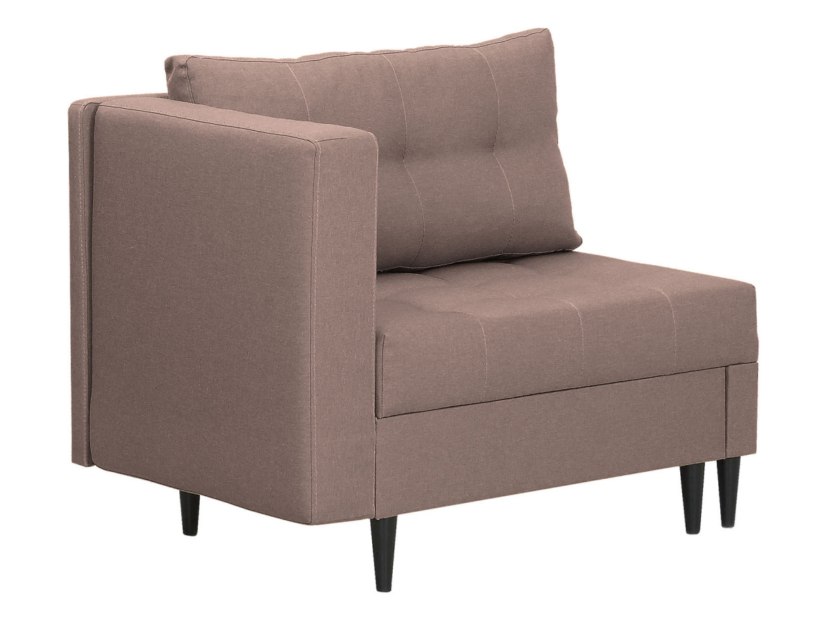 Изображение товара Диван раскладной Правила мебели Астен мини 104x78x67 см рогожка коричневый