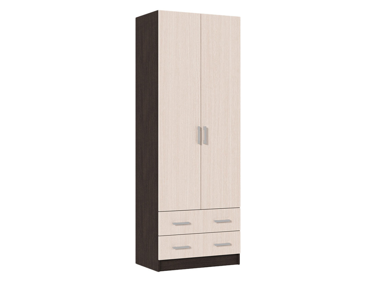 Изображение товара Шкаф распашной Стендмебель 80x220x50 см ЛДСП цвет венге / дуб белфорт