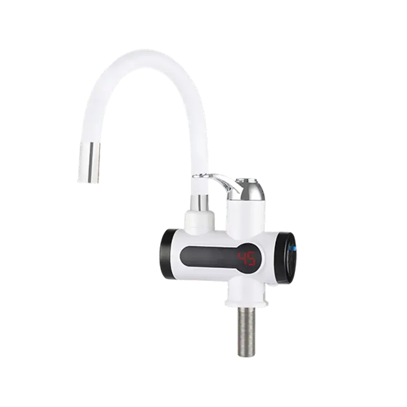 Изображение товара Проточный водонагреватель электрический Unipump Bef-008af с дисплеем и гибким изливом (силикон) 64573 3 кВт белый