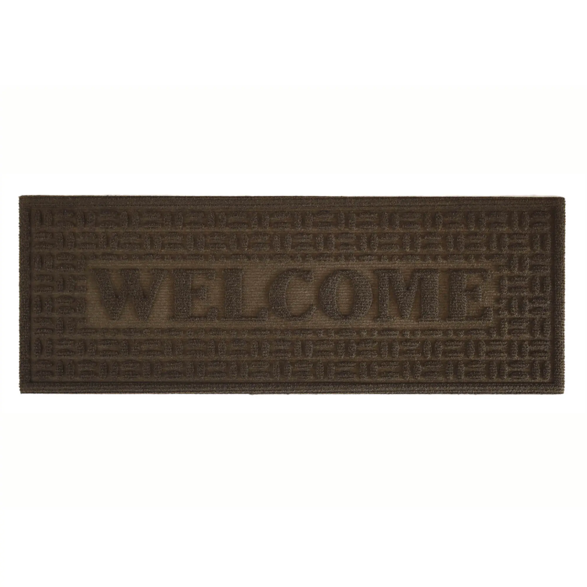 Коврик грязезащитный Cipro W1 25x70 см полипропилен цвет коричневый