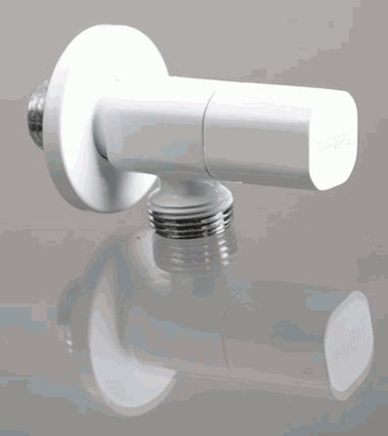Изображение товара Угловой кран хромированный Terma 1/2" с керамической кранбуксой, латунь