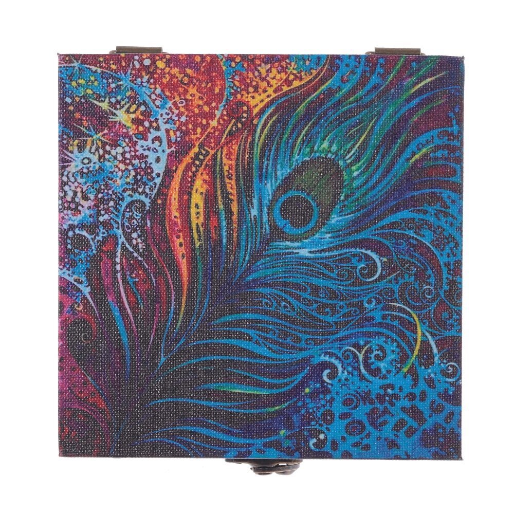 Изображение товара Шкатулка квадратная 14x14x8 см с замком и отделением