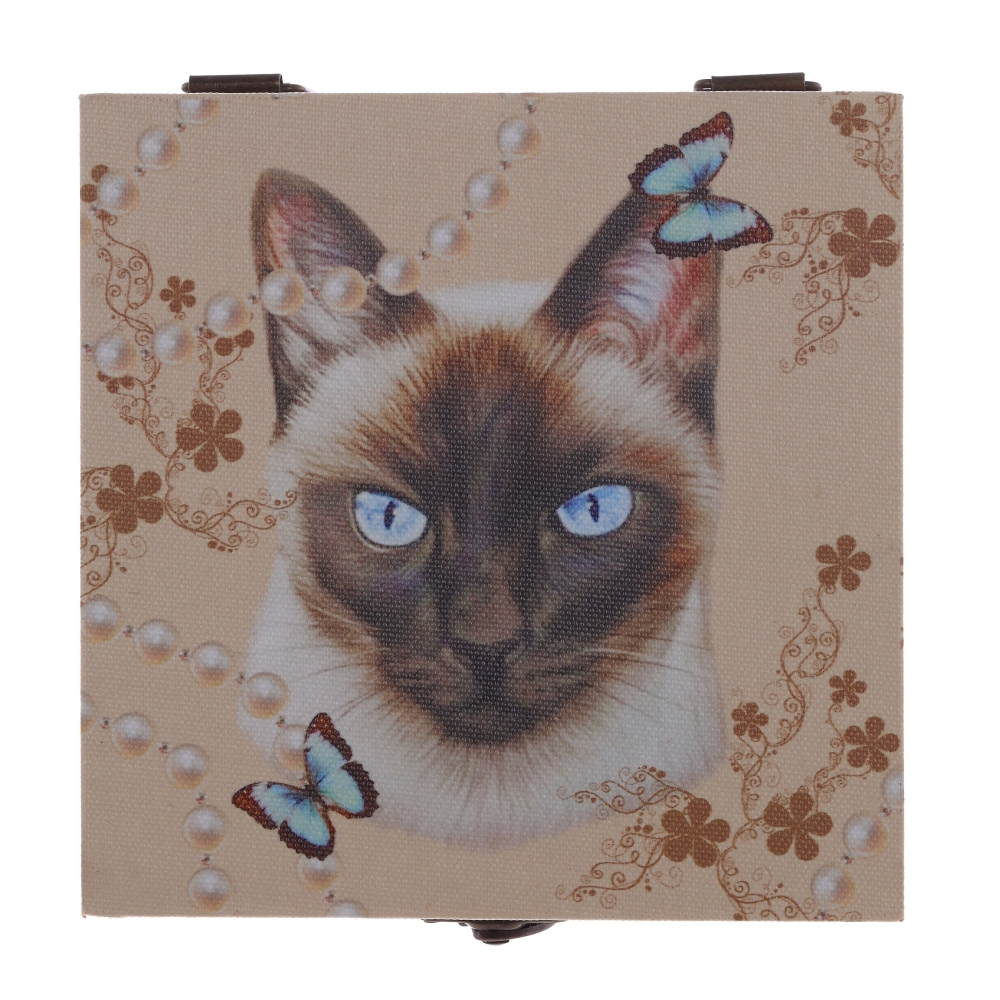 Изображение товара Шкатулка L14×W14×H8 см с замком и рисунком