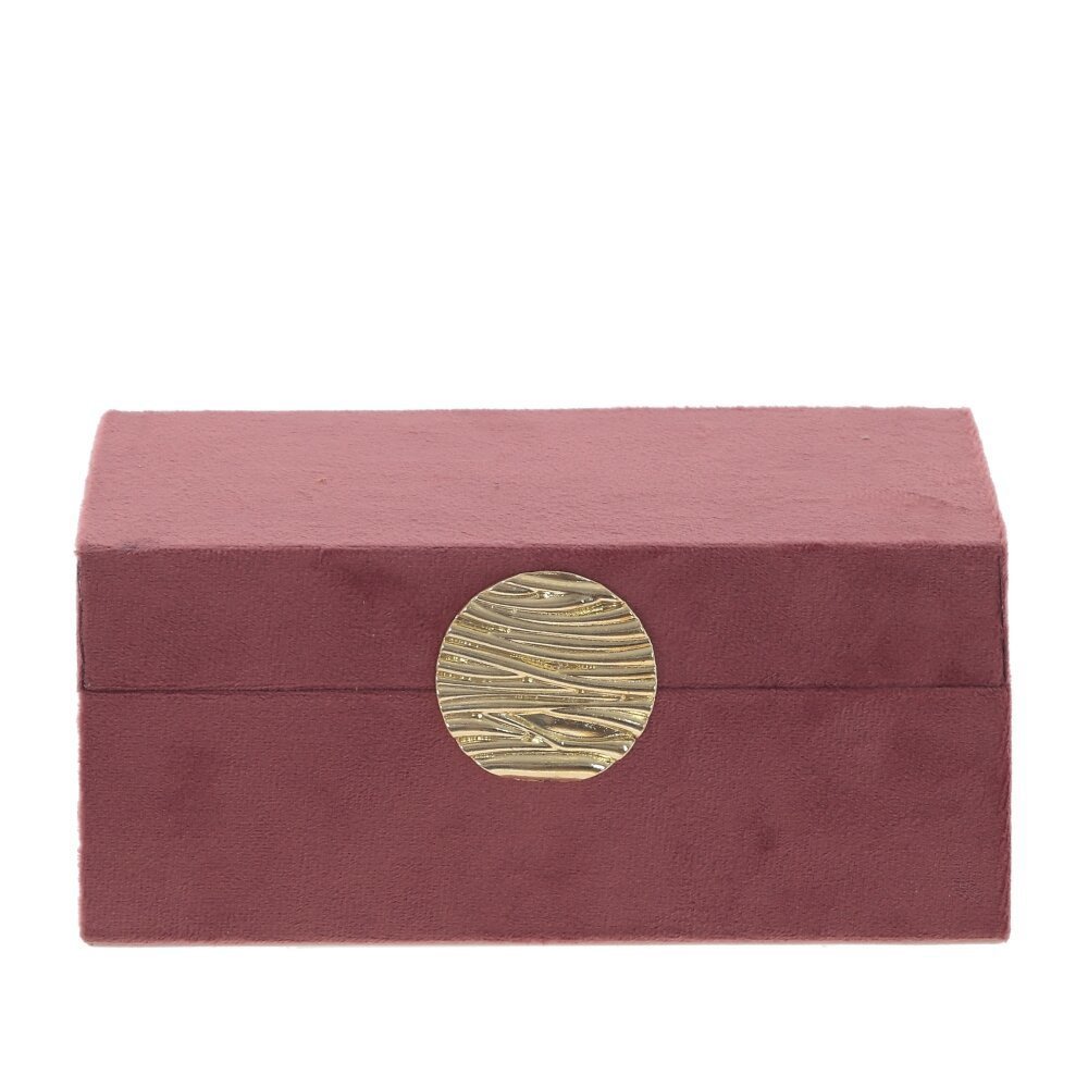 Изображение товара Шкатулка для мелочей и украшений, бордовая, ПВХ, 8.5x10 см