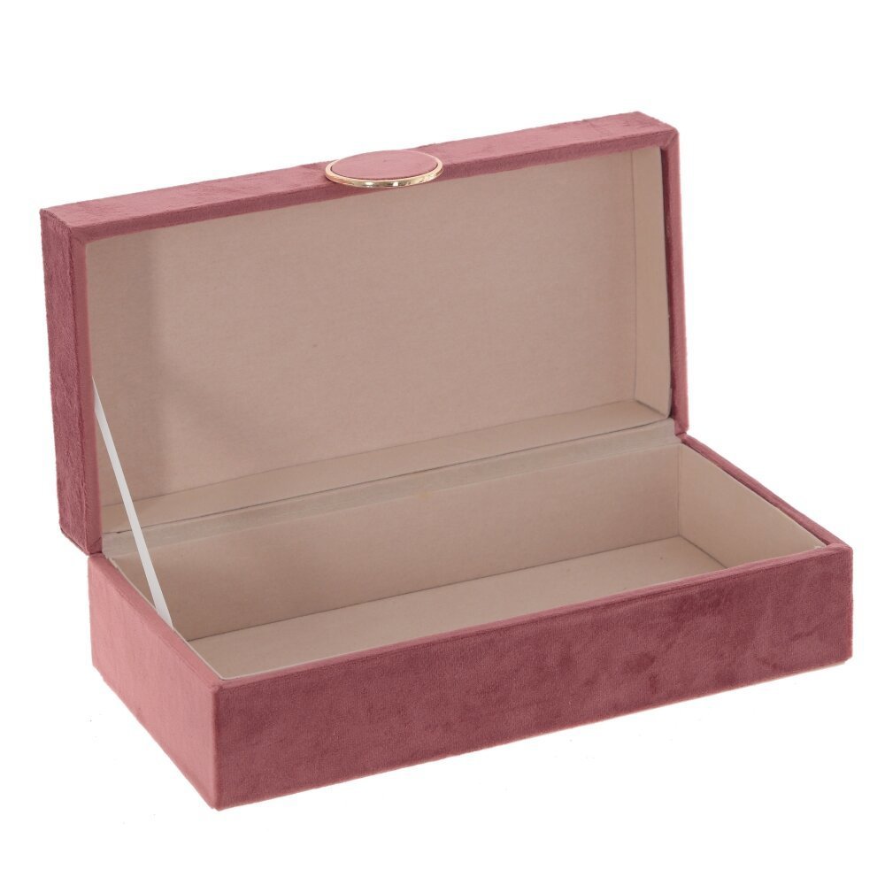 Изображение товара Шкатулка Шкатулка Бордовая ПВХ с откидной крышкой L245 W12 H75