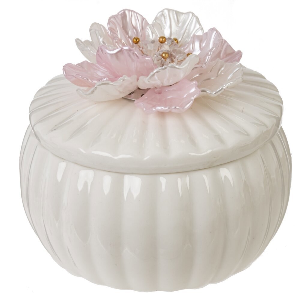 Изображение товара Шкатулка фарфоровая белая L7xW7xH6 см