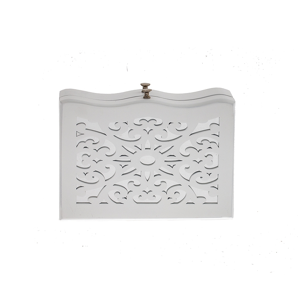 Изображение товара Шкатулка для украшений L20×W14×H7 см, белая, ПВХ